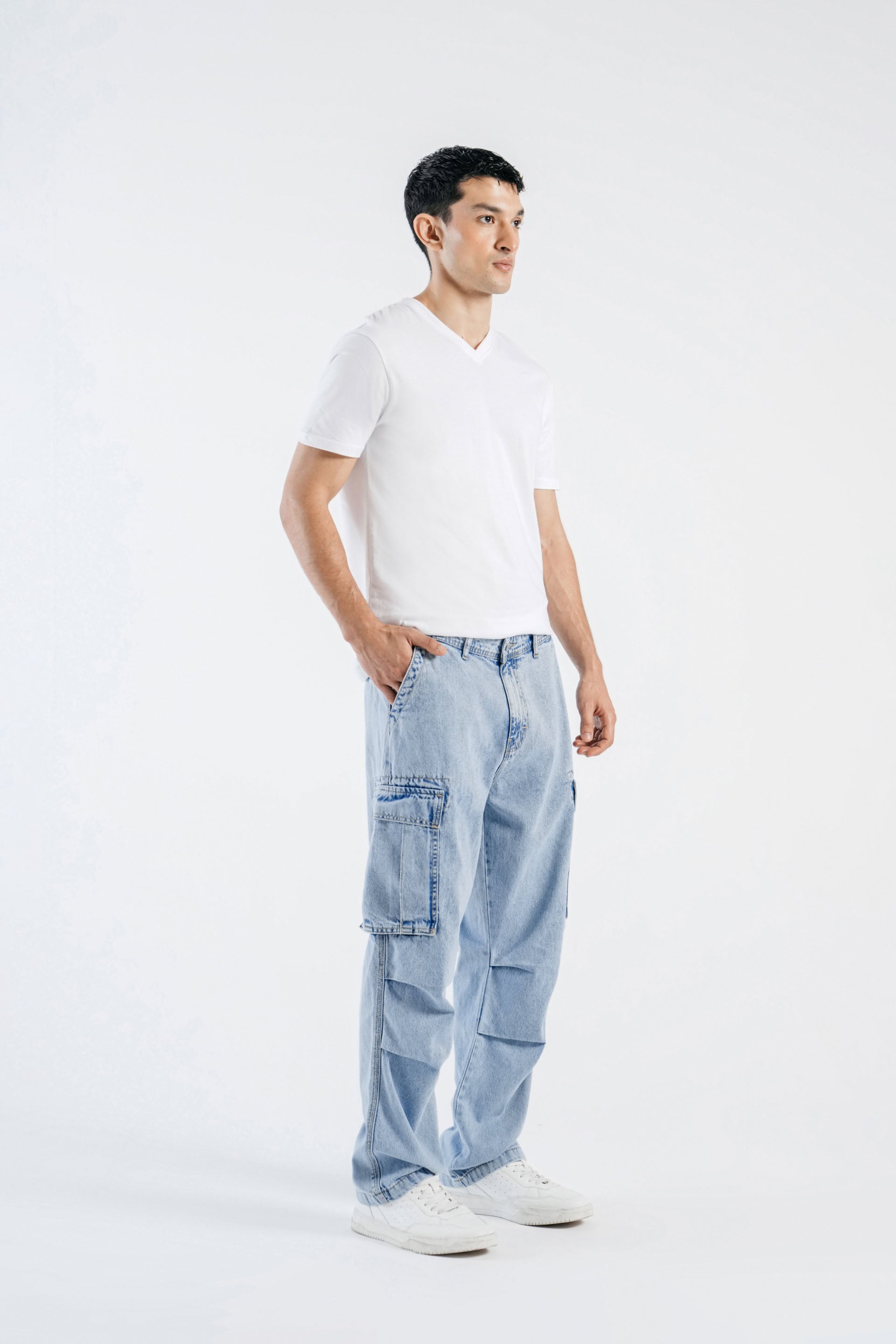 Cargo Straight Jeans