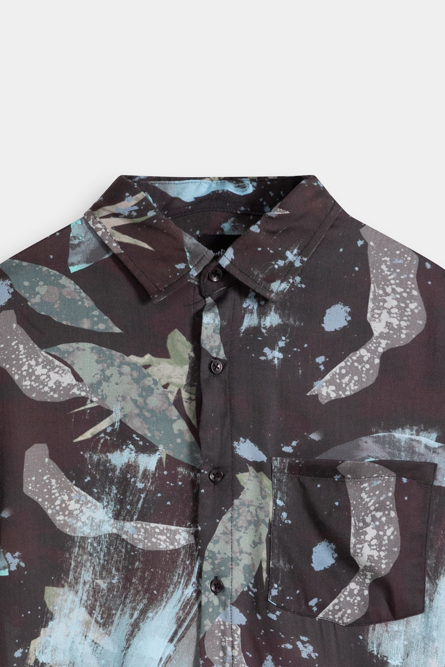 abstract button down shirt