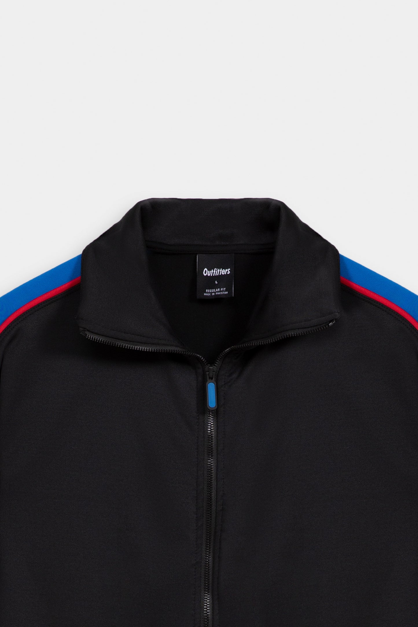 Track jacket with side stripes
