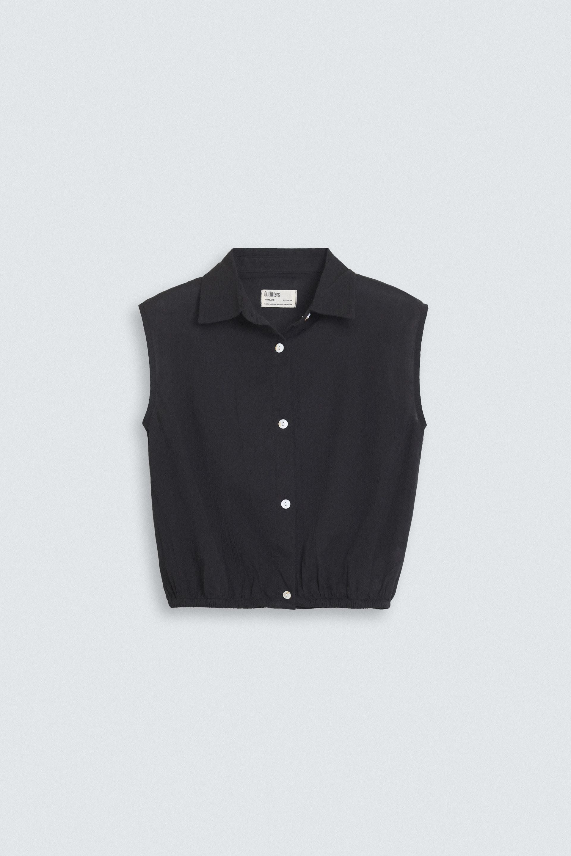 Cropped Button Up Shirt