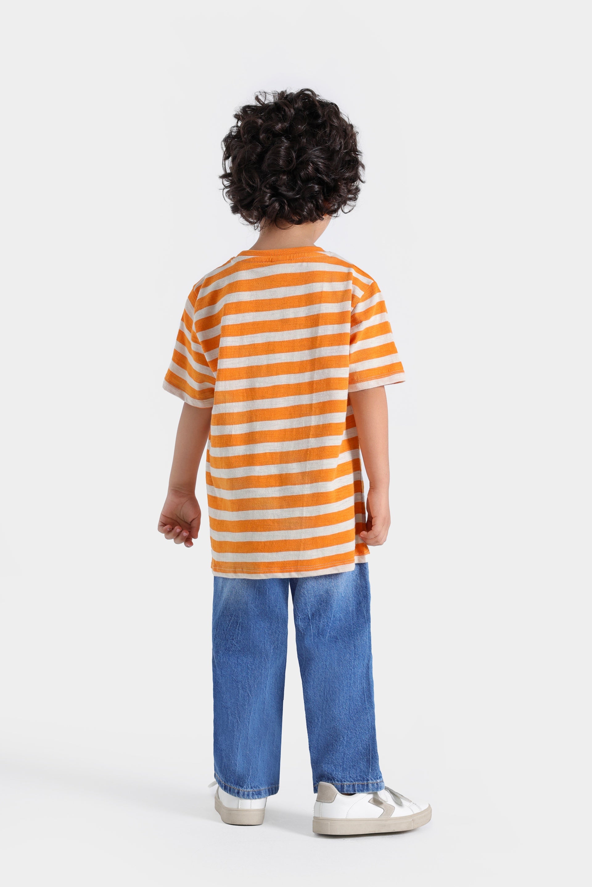 Striped T-Shirt With Patch Pocket