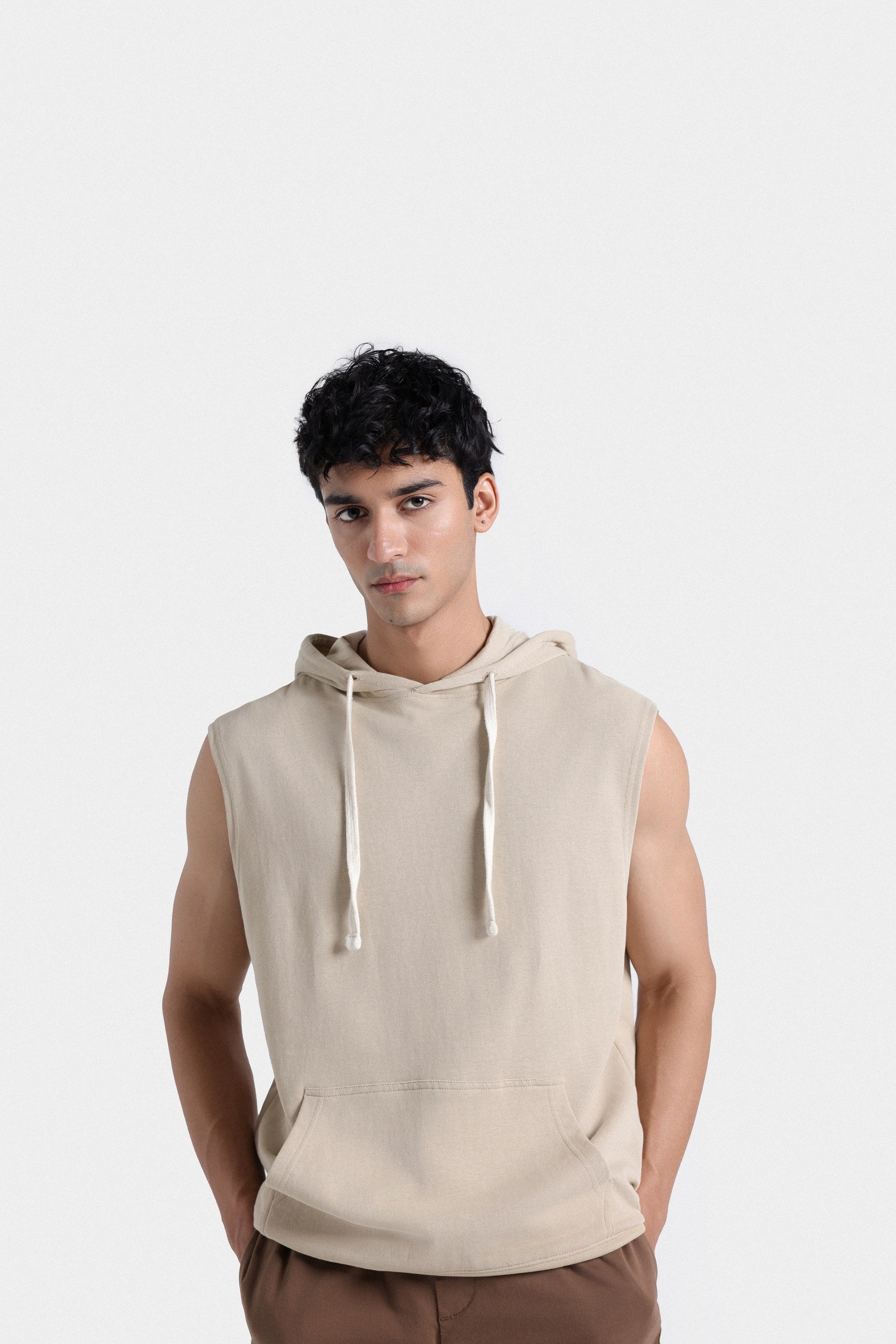 Basic Sleeveless Hoodie Outfitters