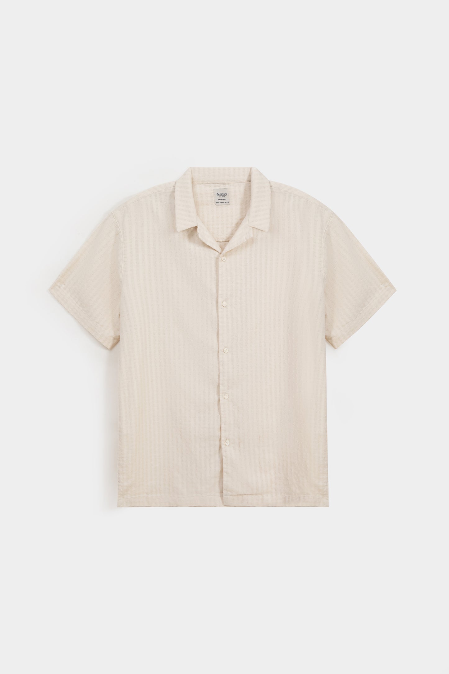 Resort Collar Shirt In Dobby Stripes