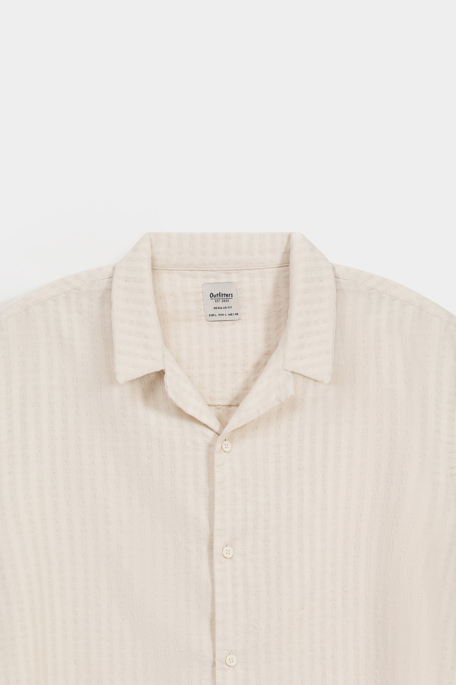 Resort Collar Shirt In Dobby Stripes