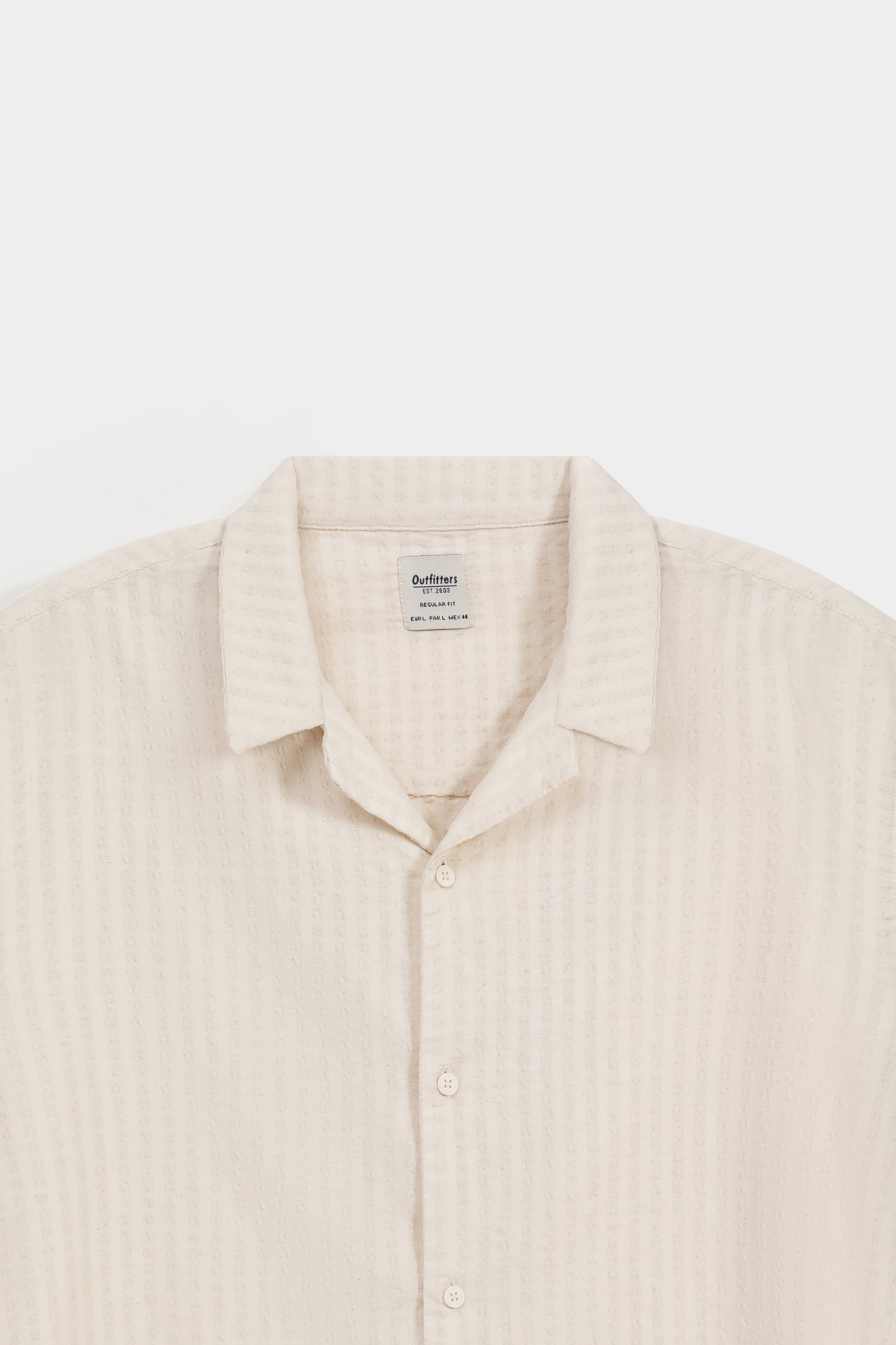 Resort Collar Shirt In Dobby Stripes