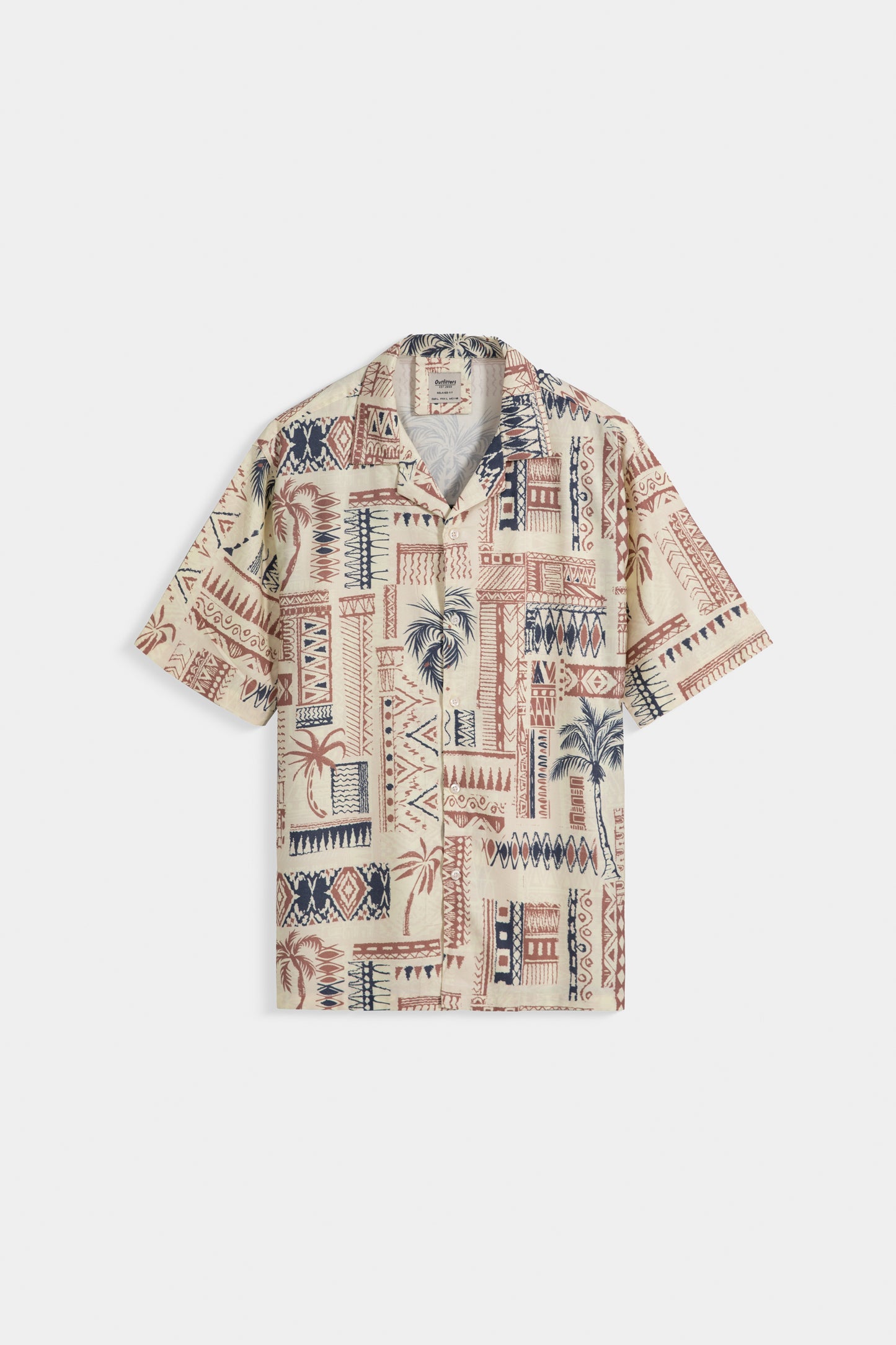 All Over Printed Resort Collar Shirt