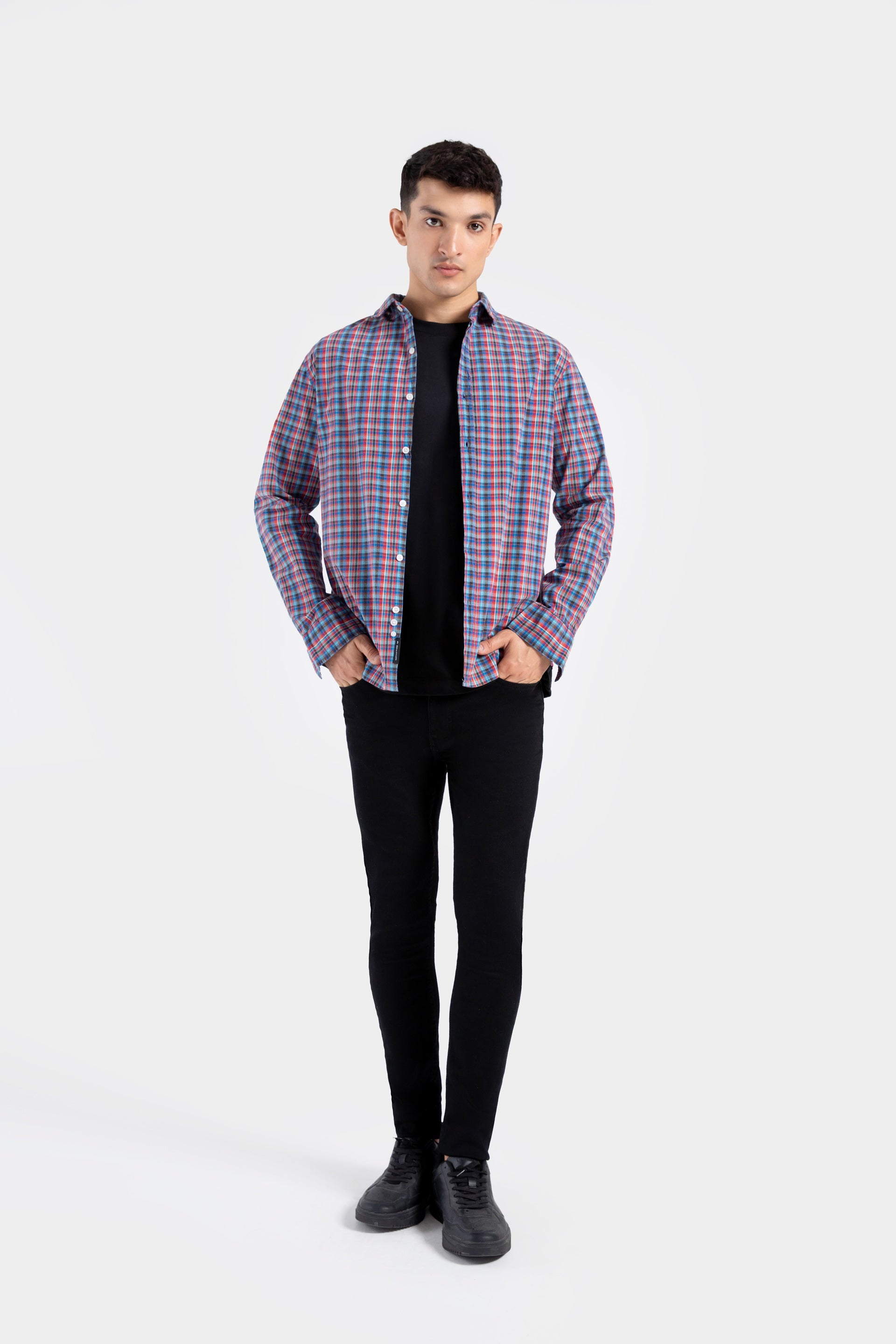 Cotton Checkered Shirt
