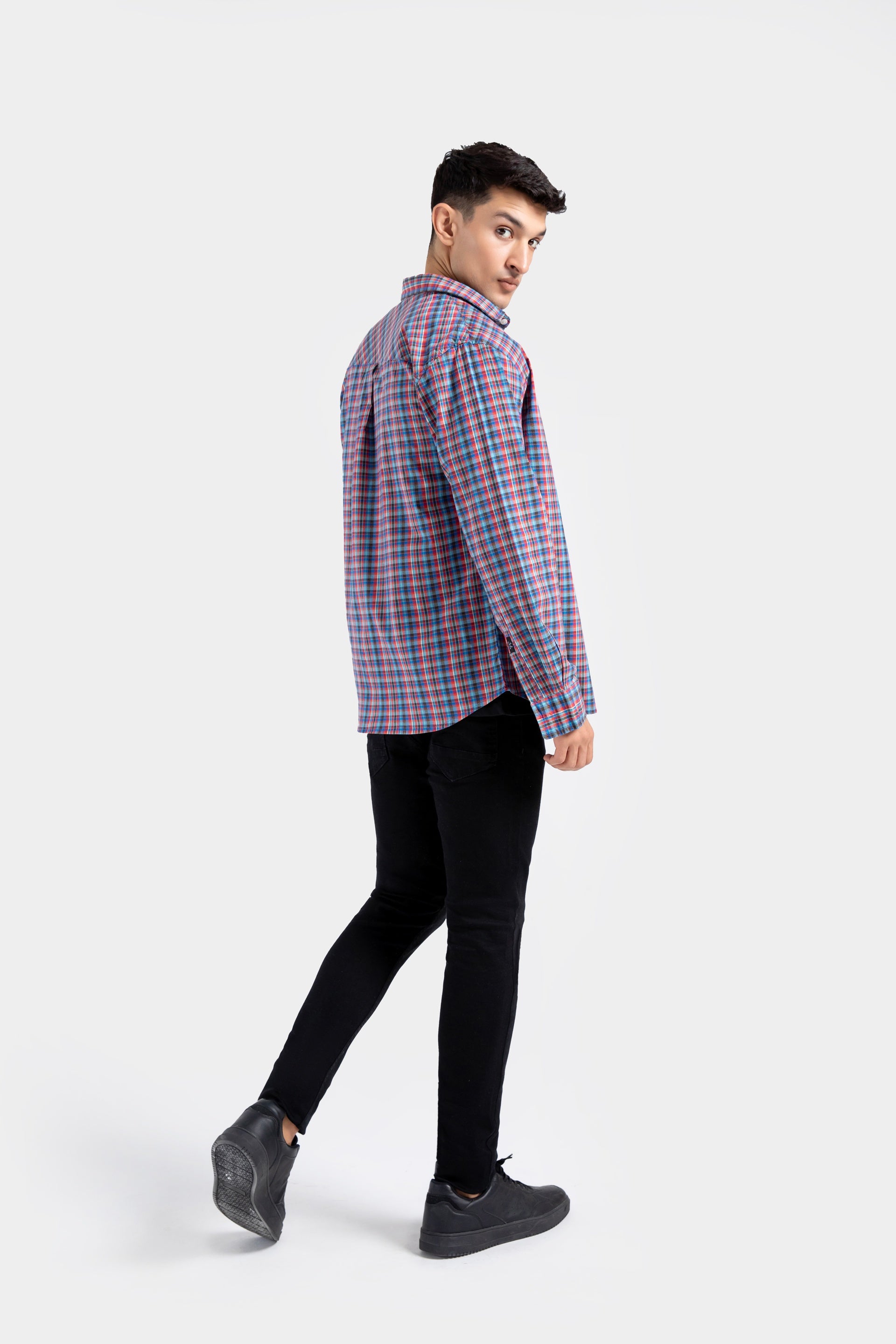 Cotton Checkered Shirt