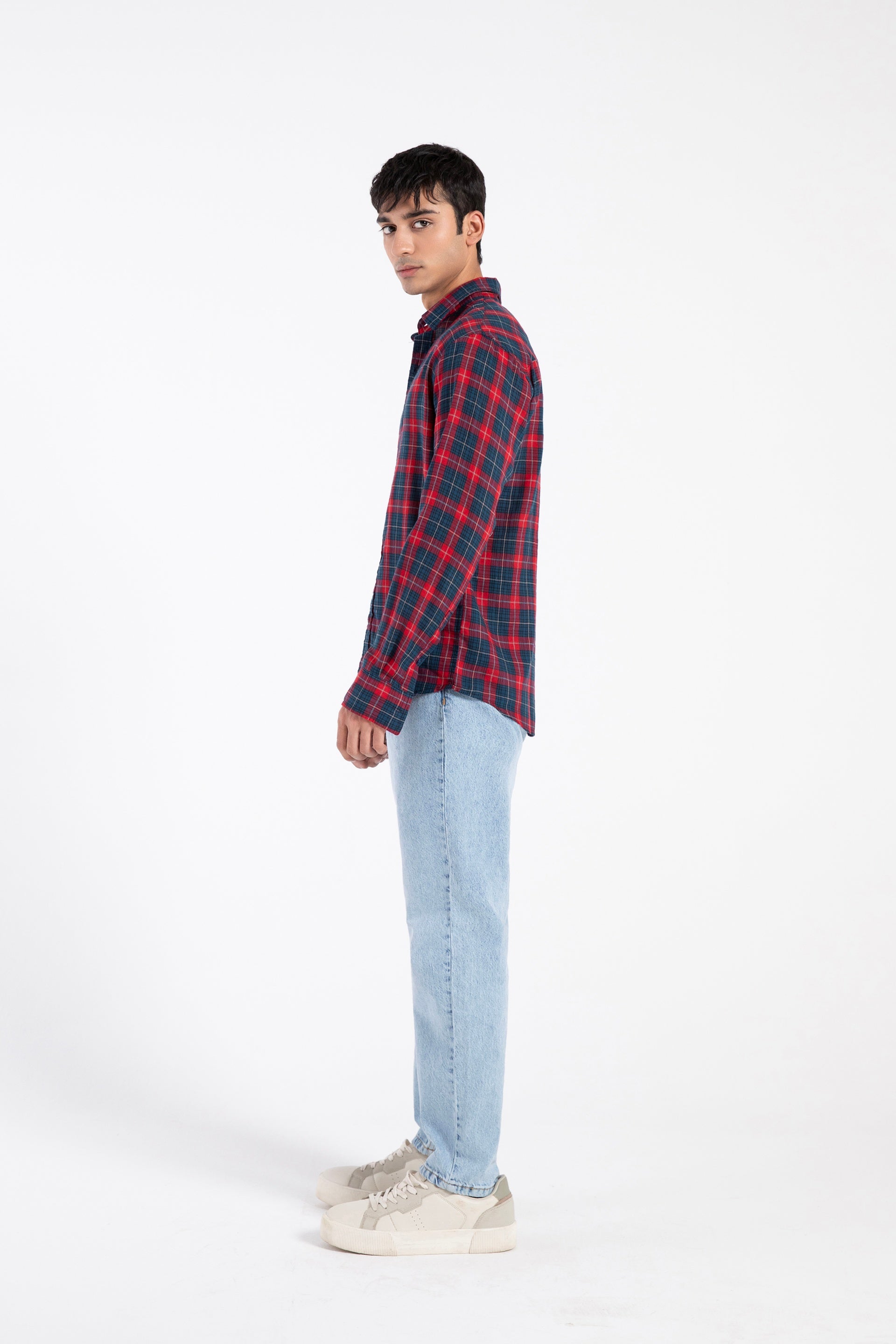 Heavy cotton check shirt