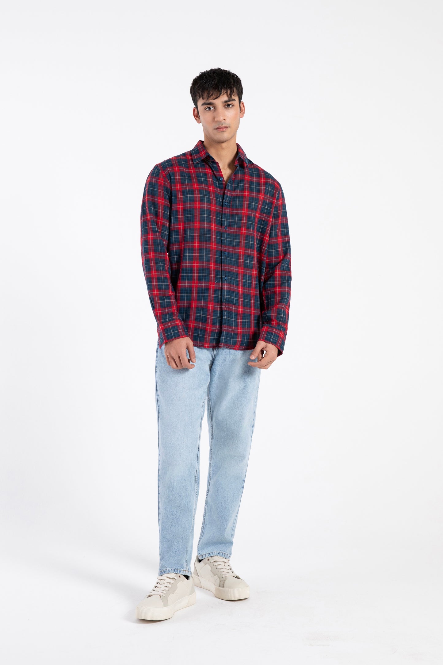 Heavy cotton check shirt