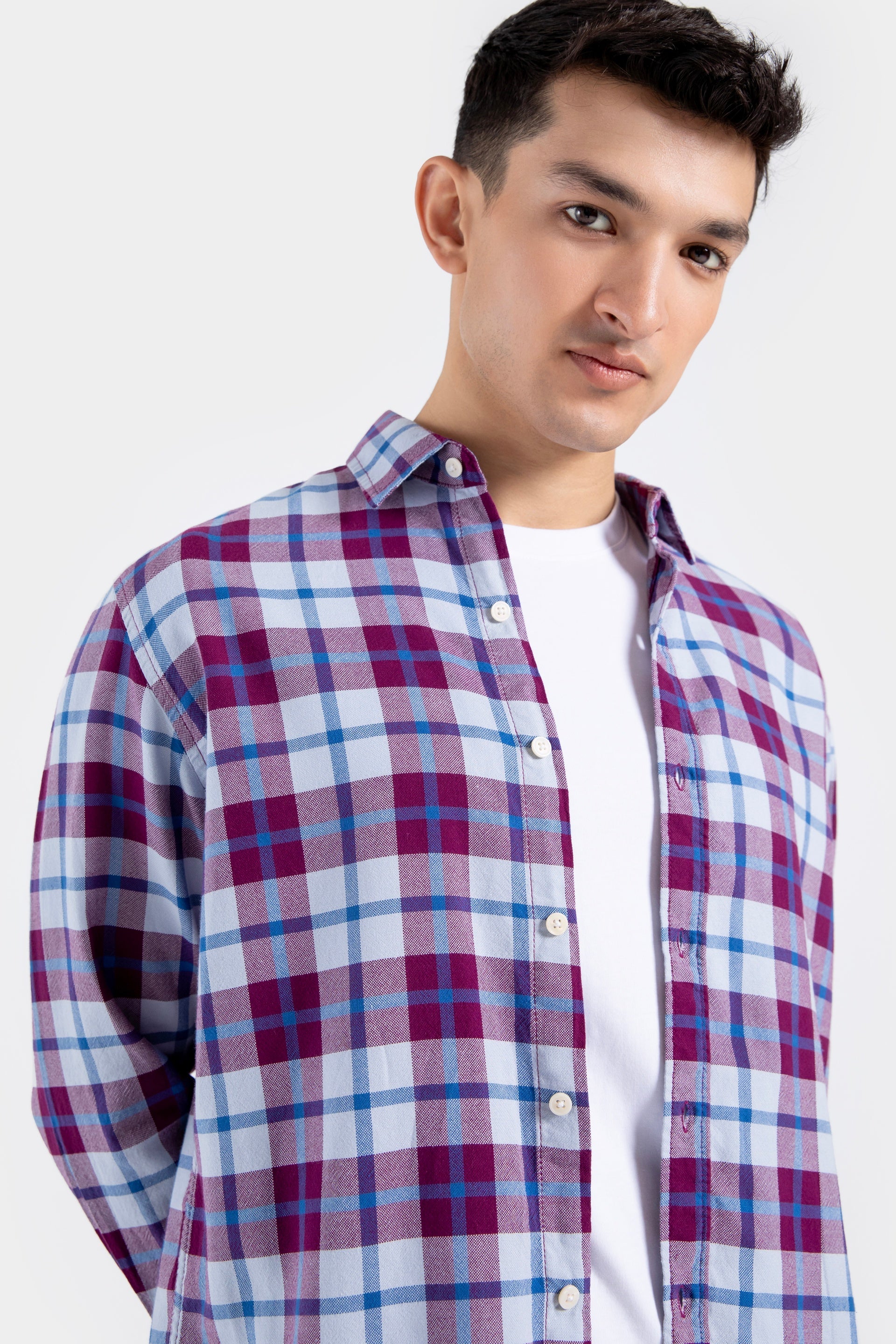 Cotton Checkered Shirt