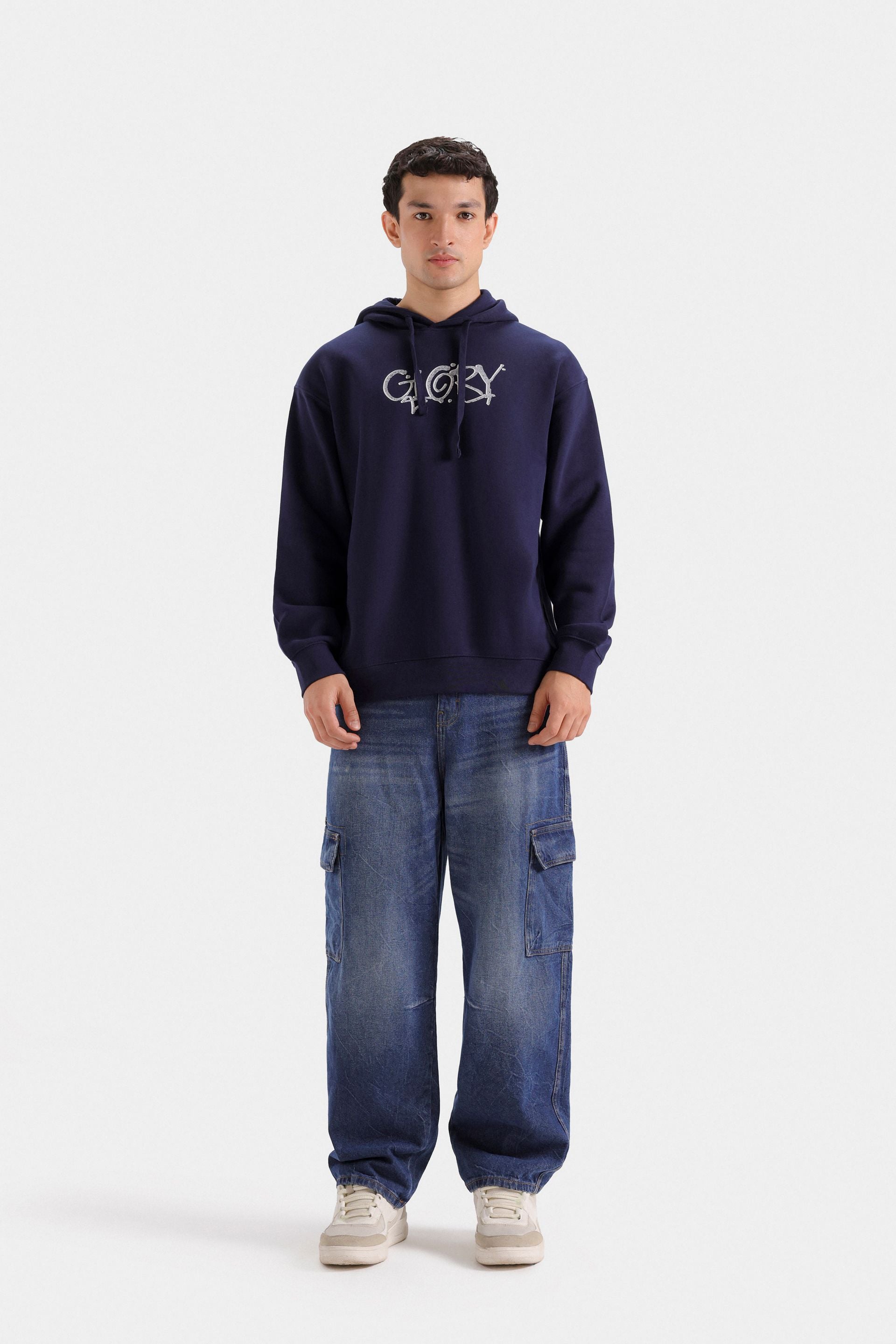 Slogan Print Hoodie