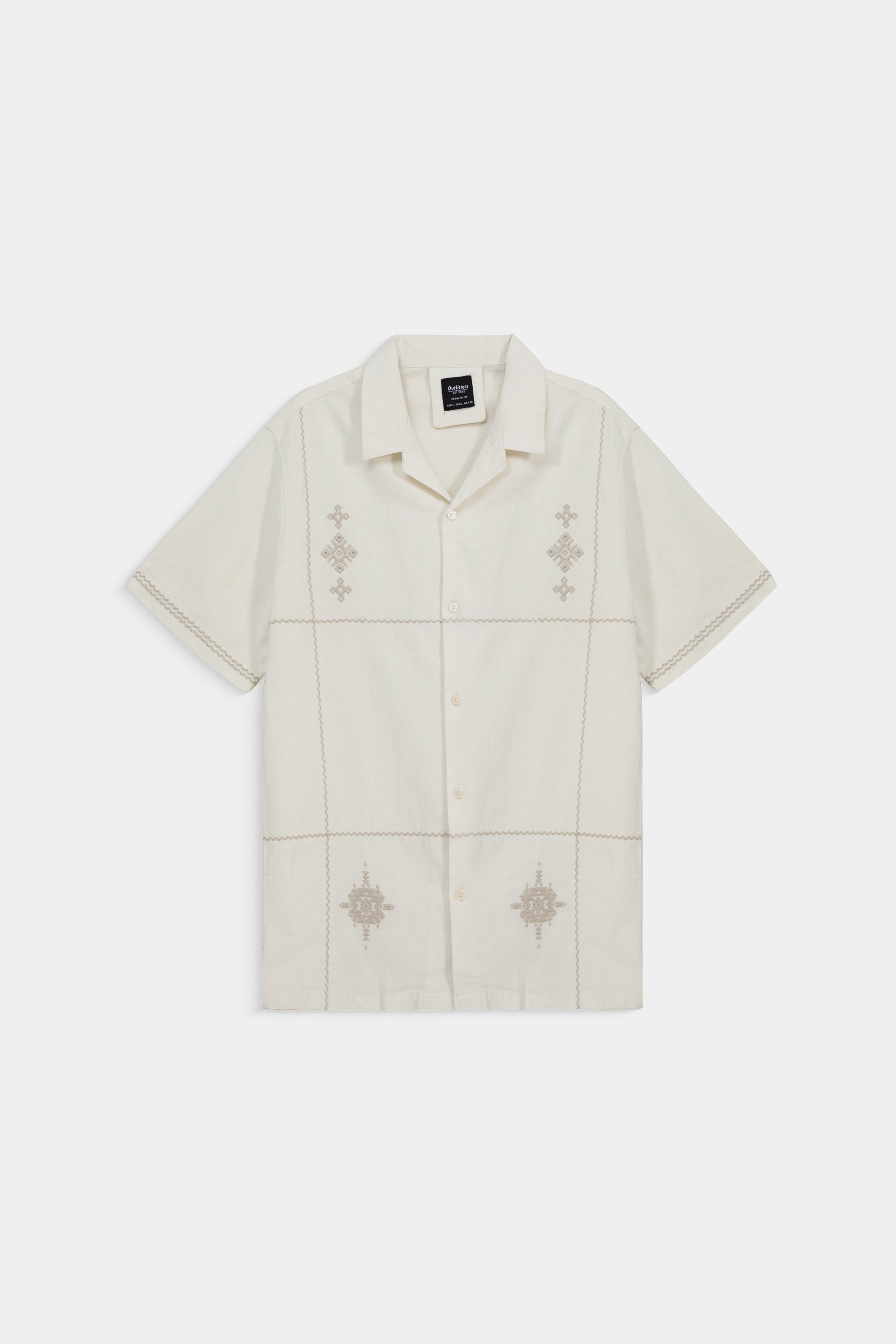 Embroidered Resort Collar Shirt
