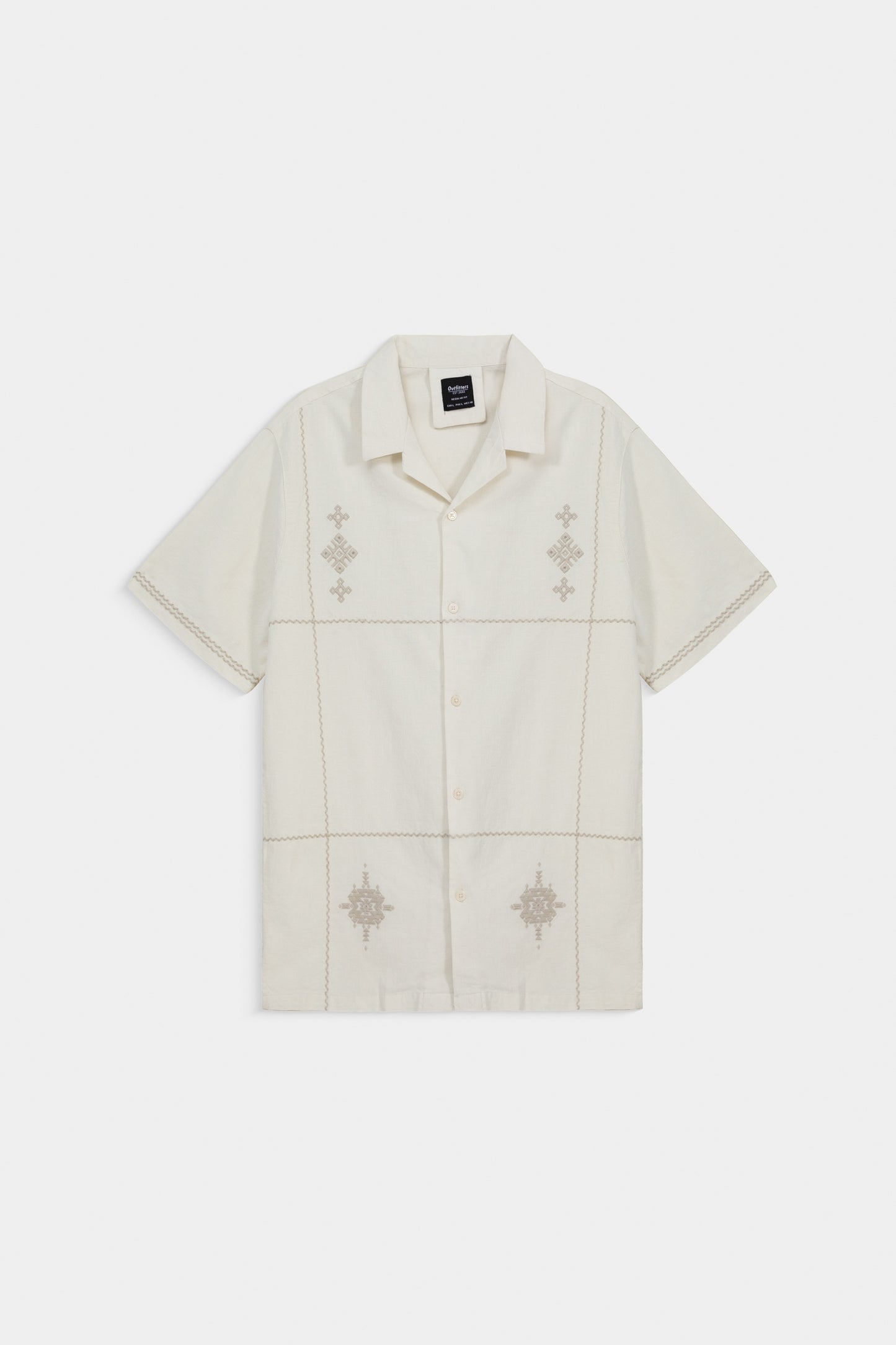 Embroidered Resort Collar Shirt