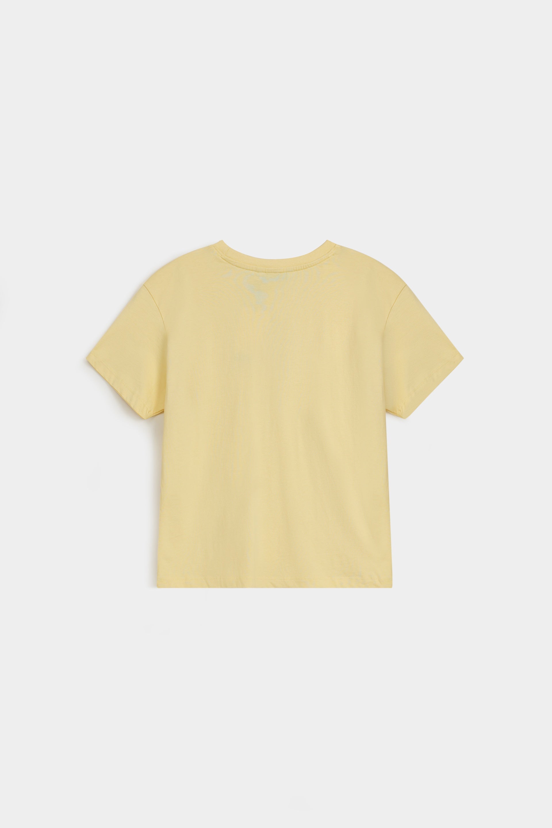 Light yellow t shirt dress best sale