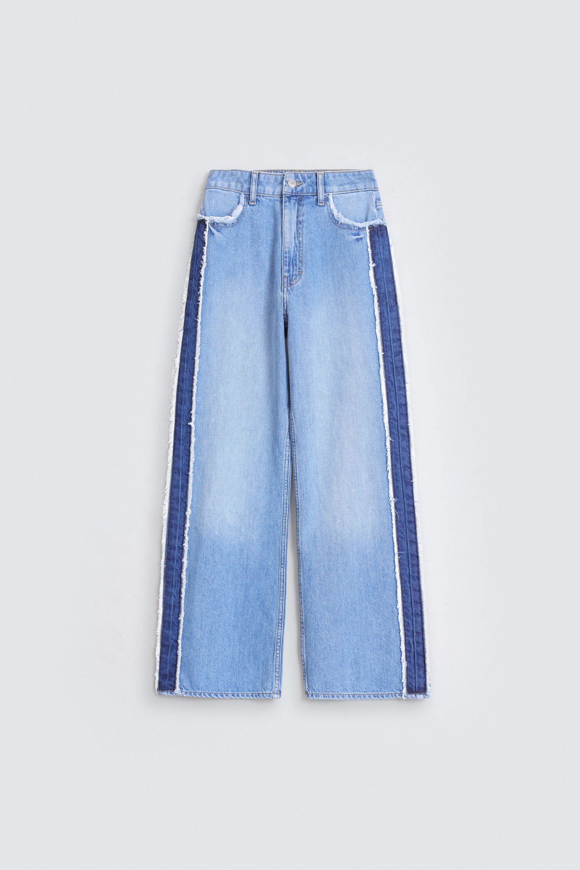 Fringed Wide Leg Jeans
