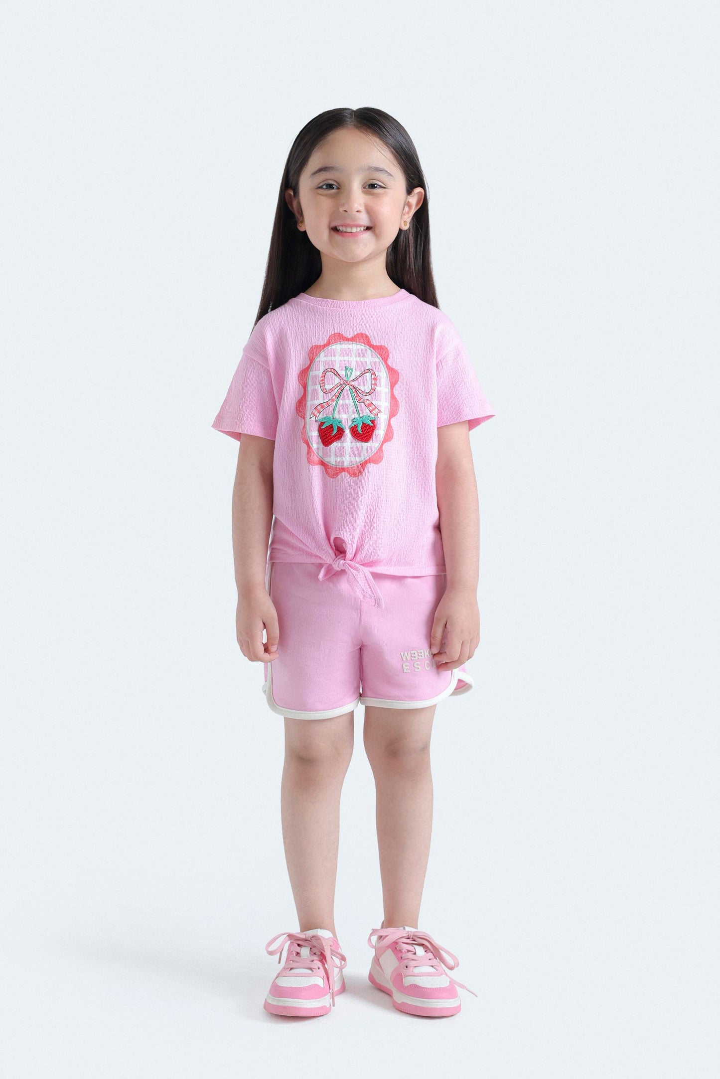 Cropped Embroidered T-Shirt