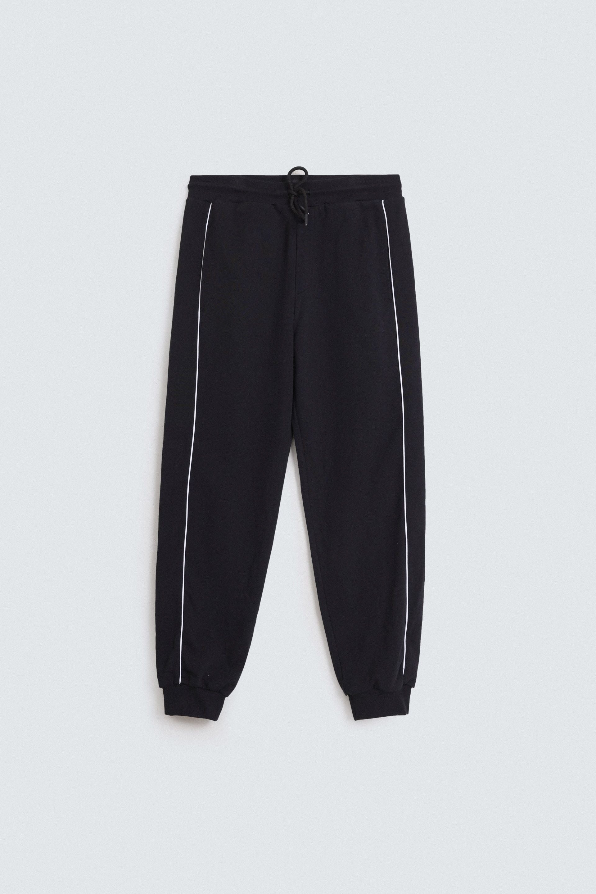 Jogger Trousers With Piping Detail - Outfitters