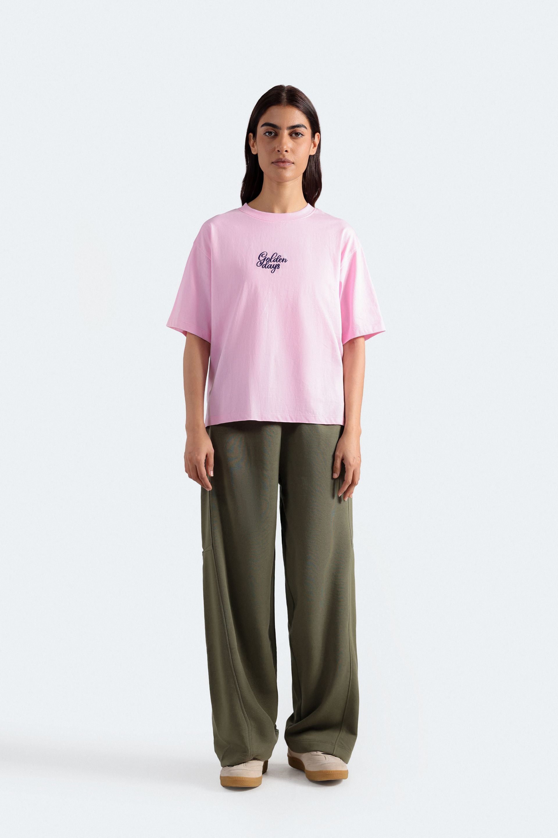 Cut & Sew Wide Leg Trousers