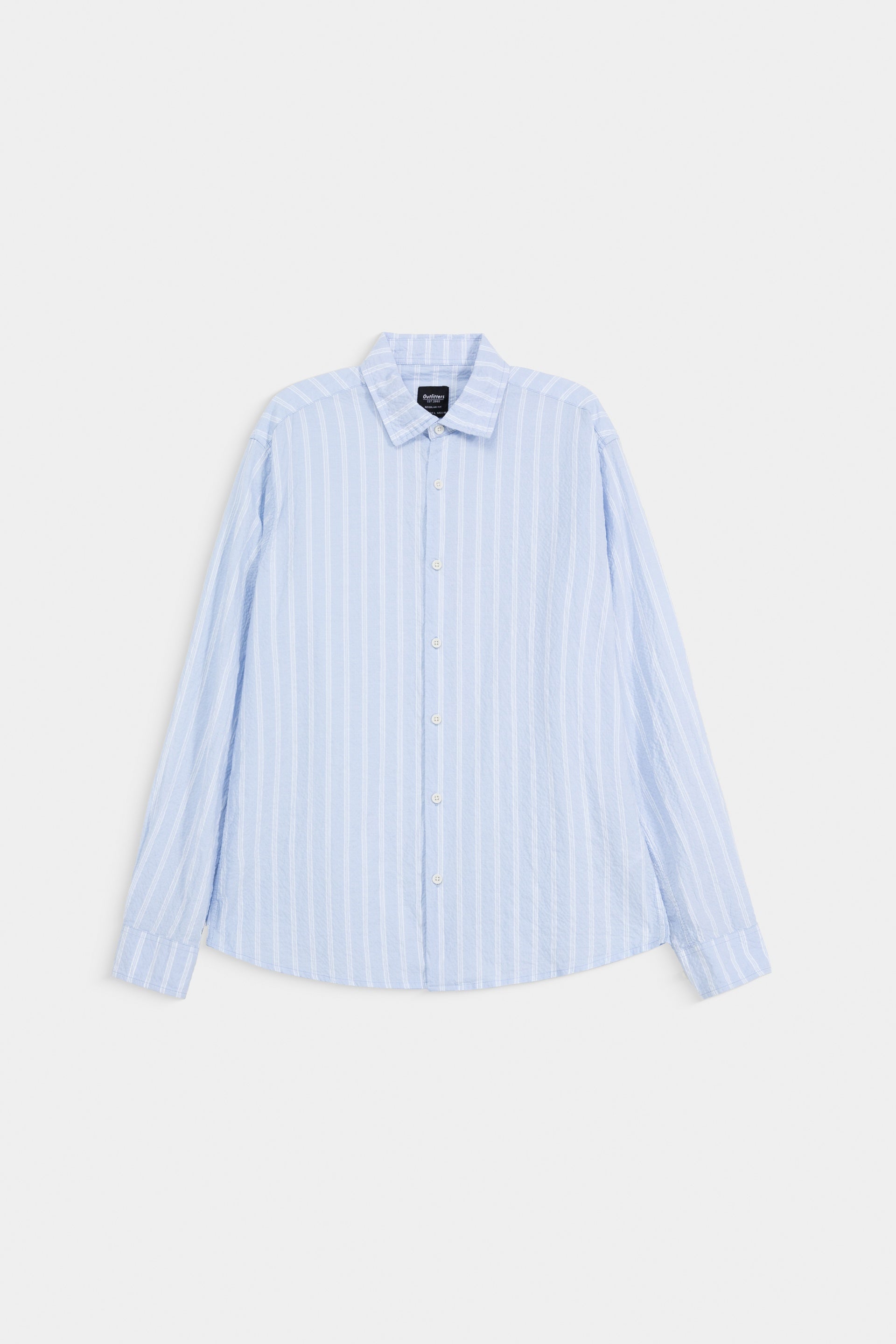 Seersucker Striped Shirt