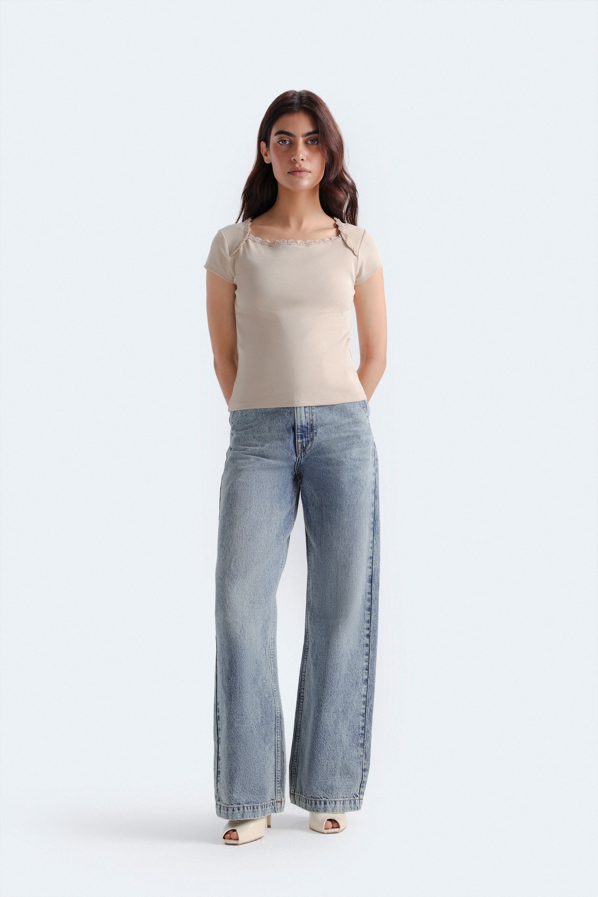 Wide Leg Fit Jeans