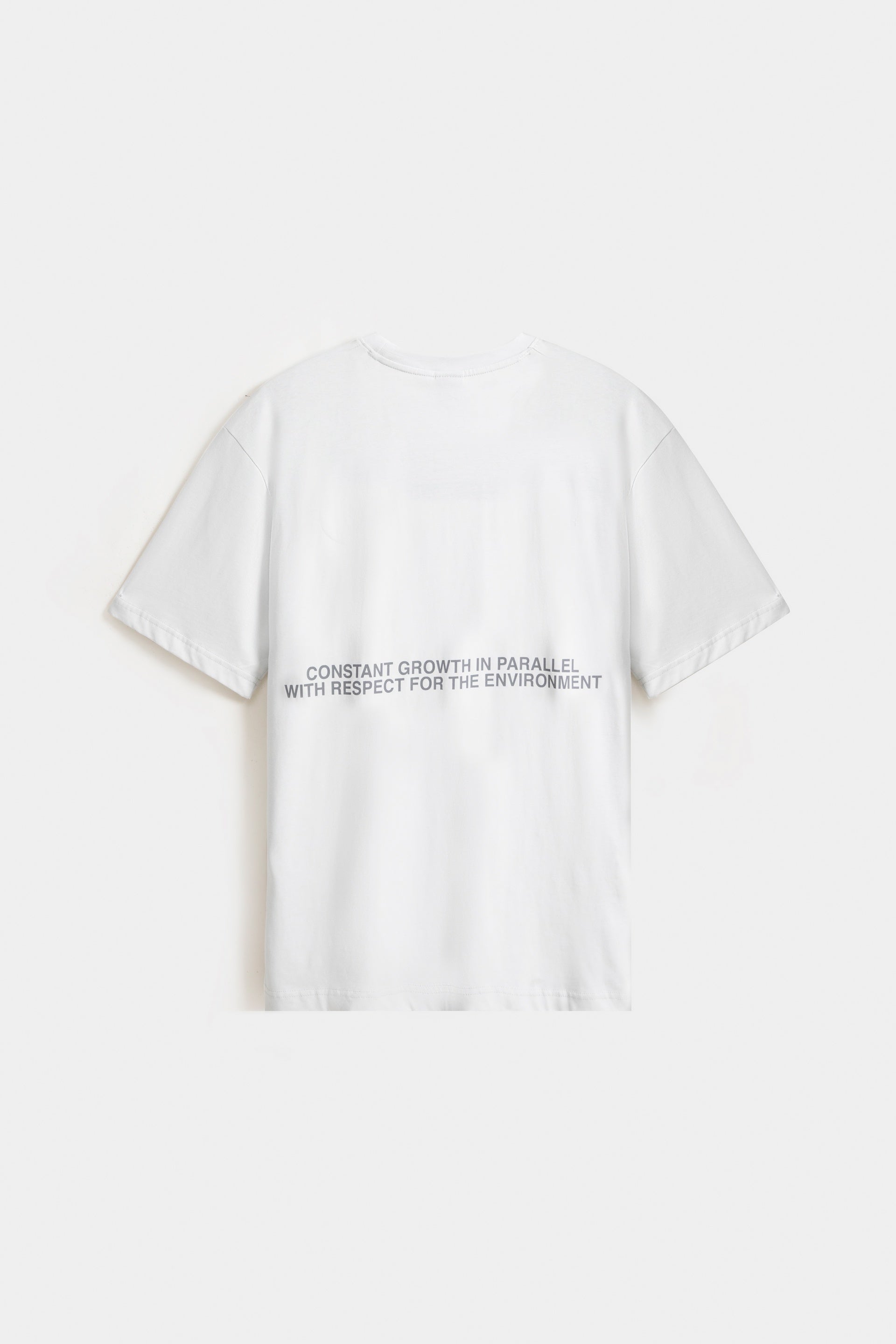 Crew Neck Slogan Print T-Shirt