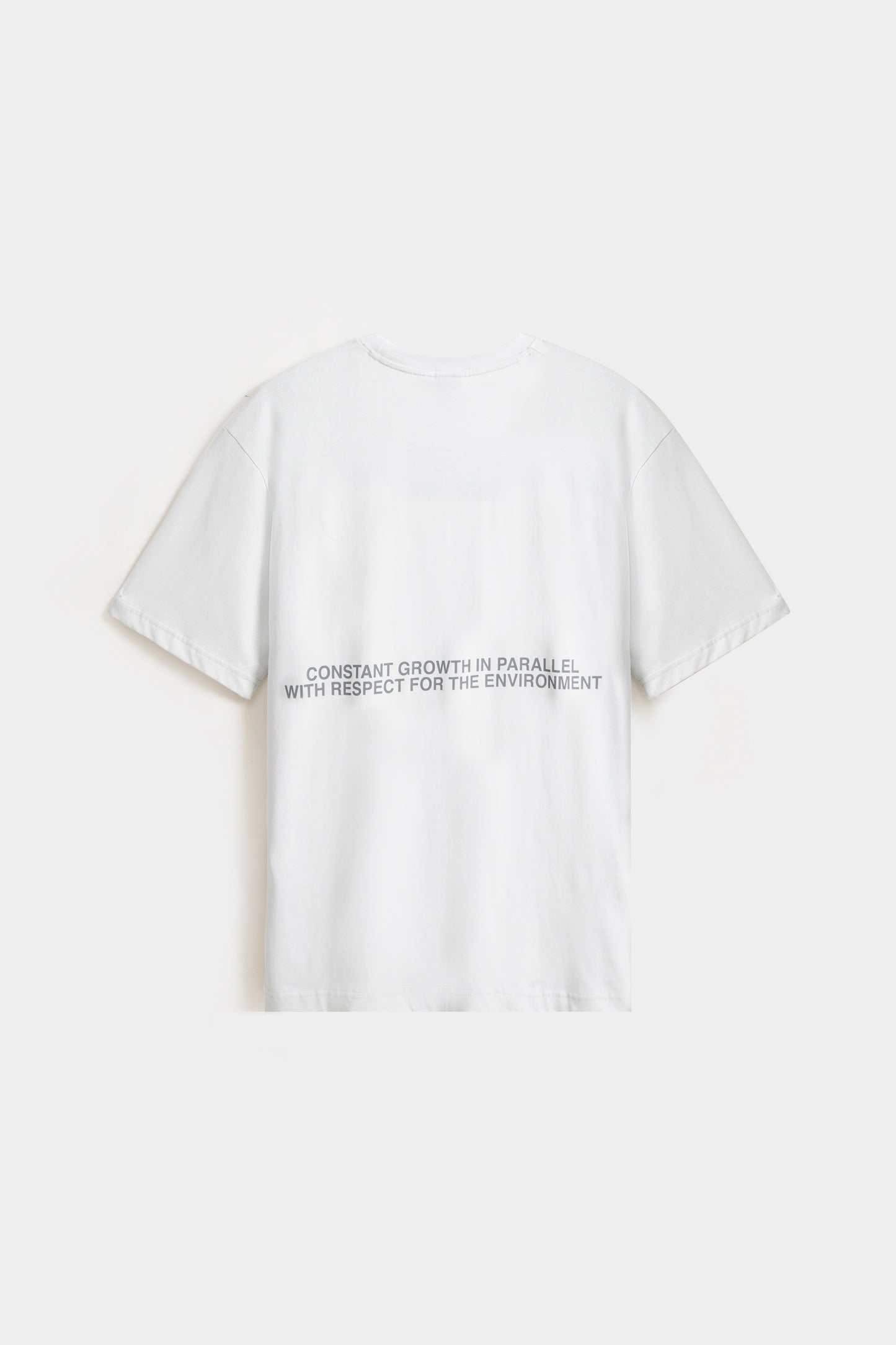 Crew Neck Slogan Print T-Shirt