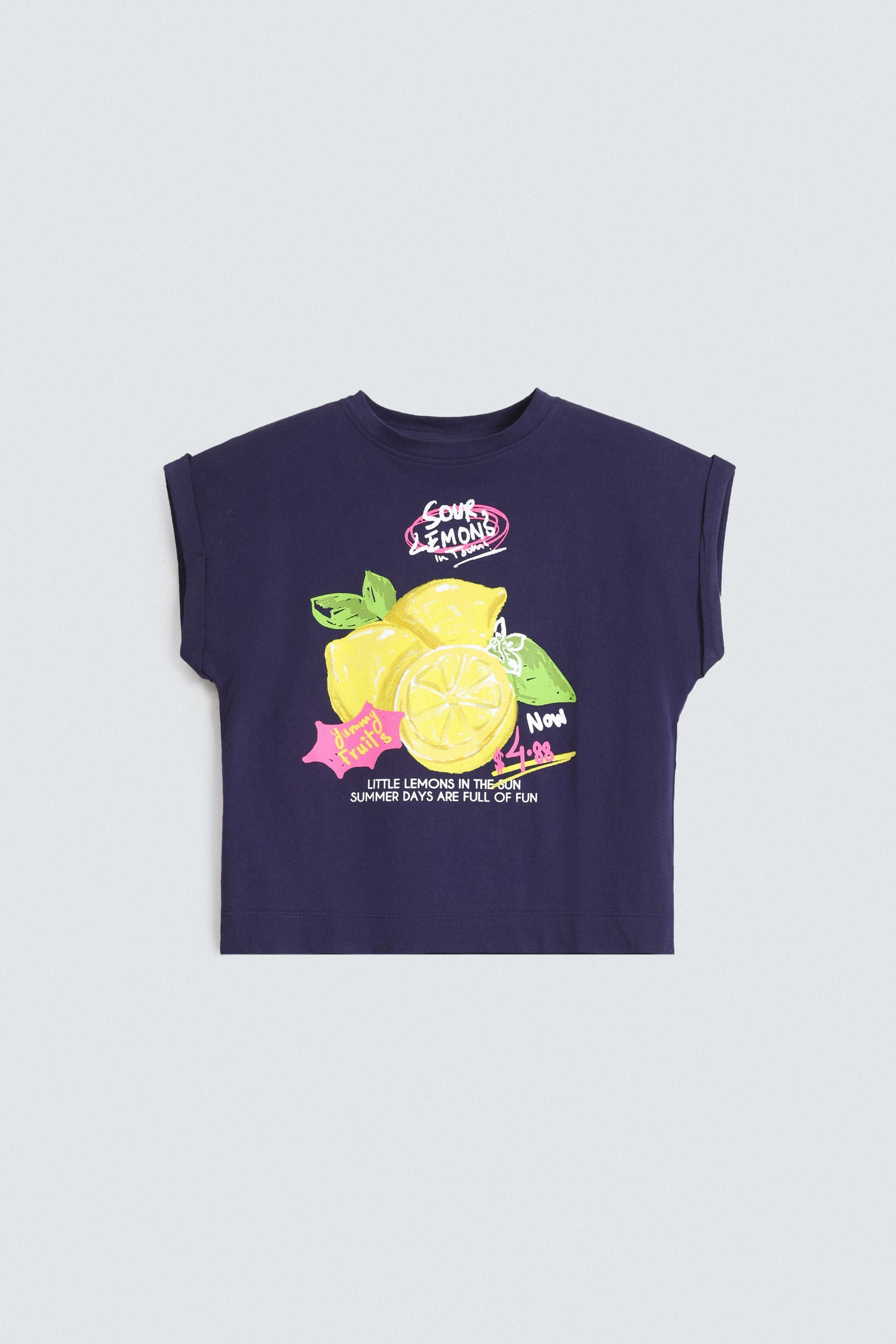 Cropped Graphic T-Shirt