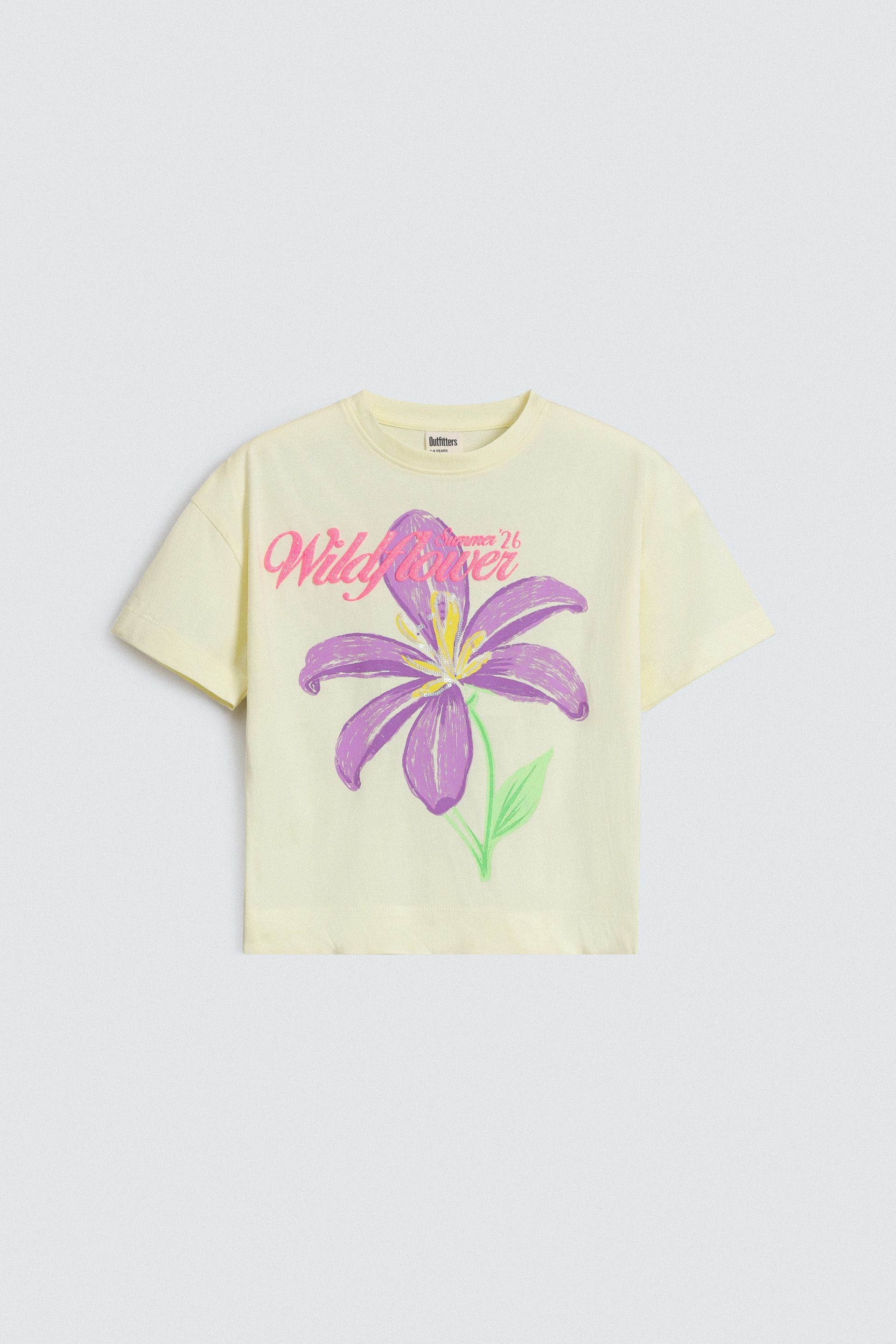 Cropped Embellished T-Shirt