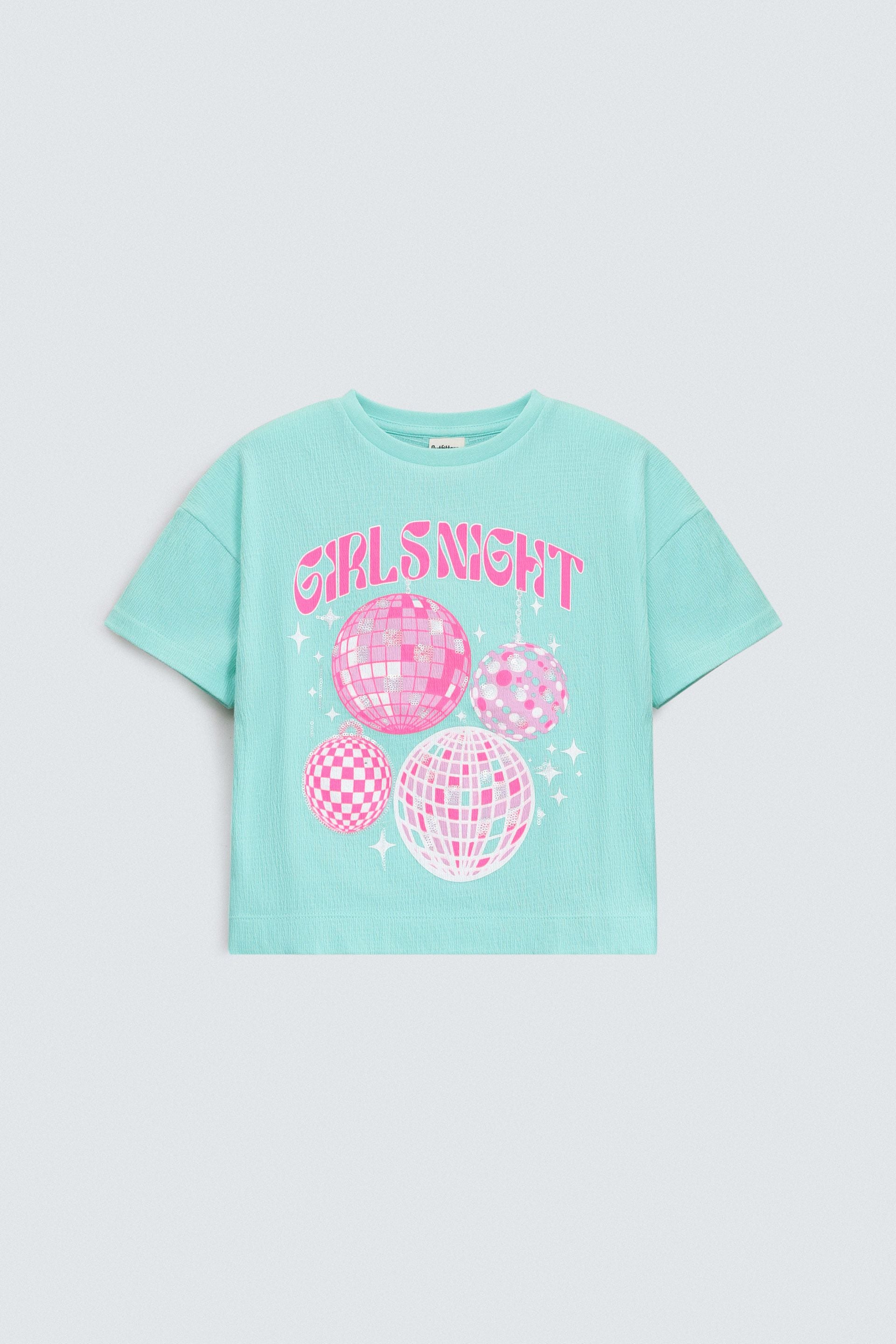 Cropped Embellished T-Shirt