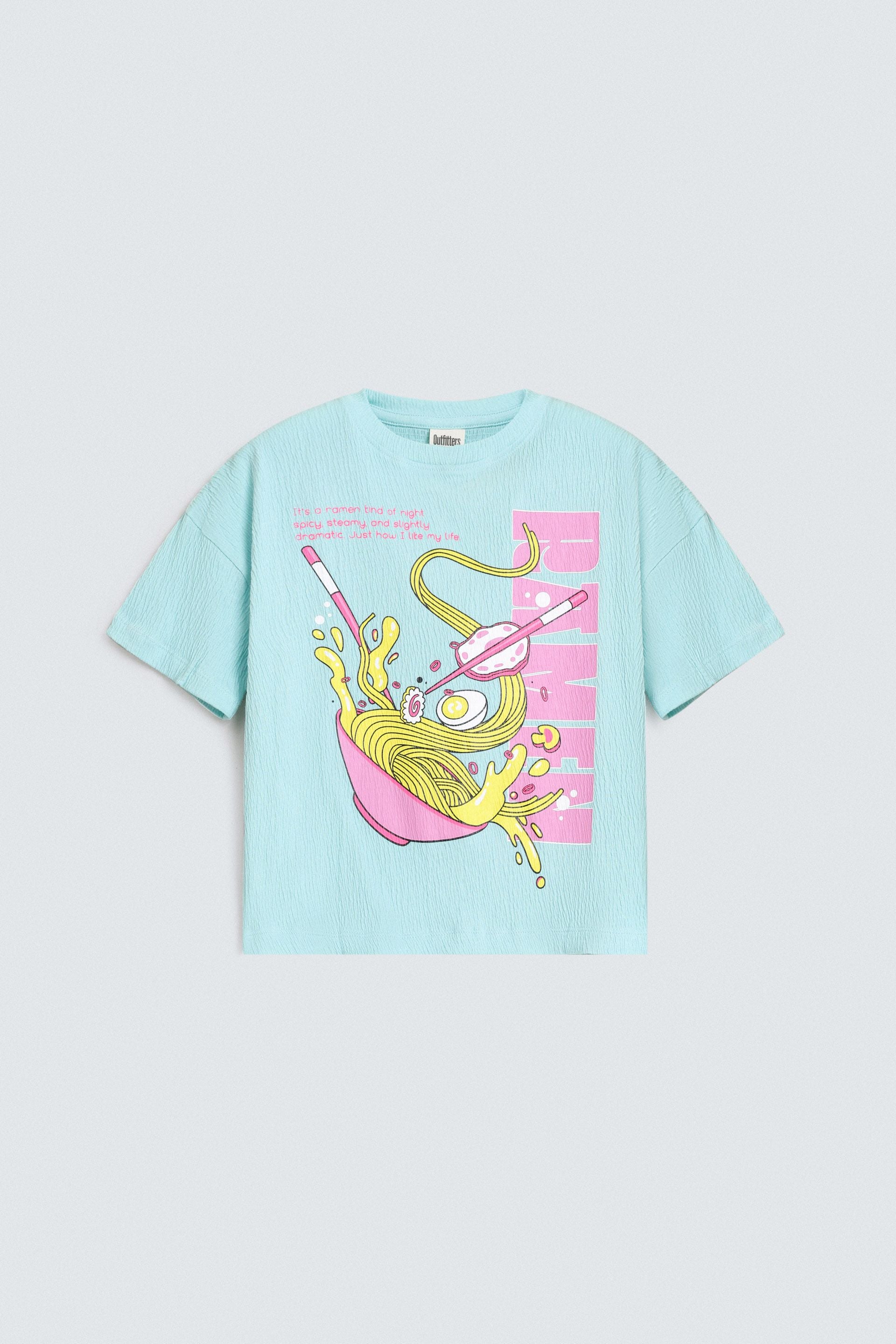 Textured Graphic T-Shirt