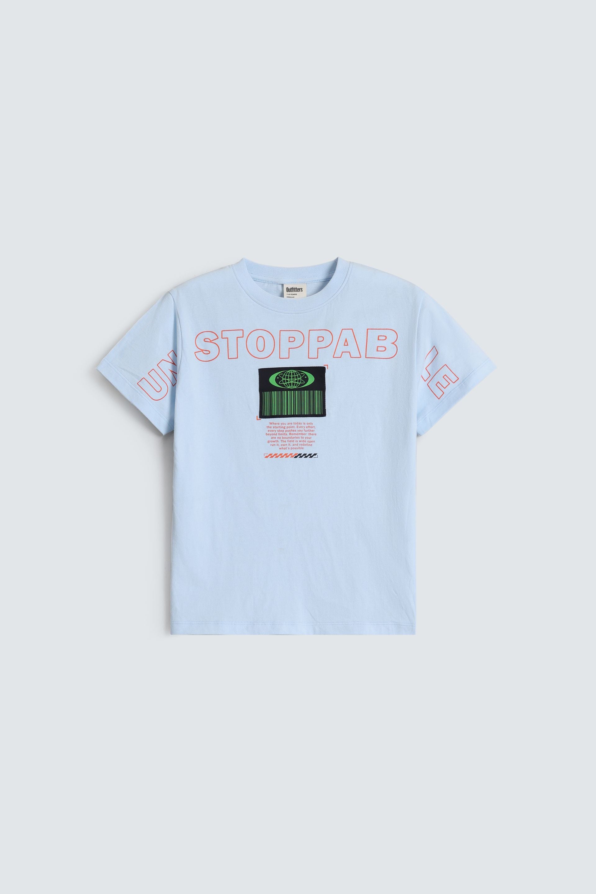 Unstoppable Slogan Print T-Shirt