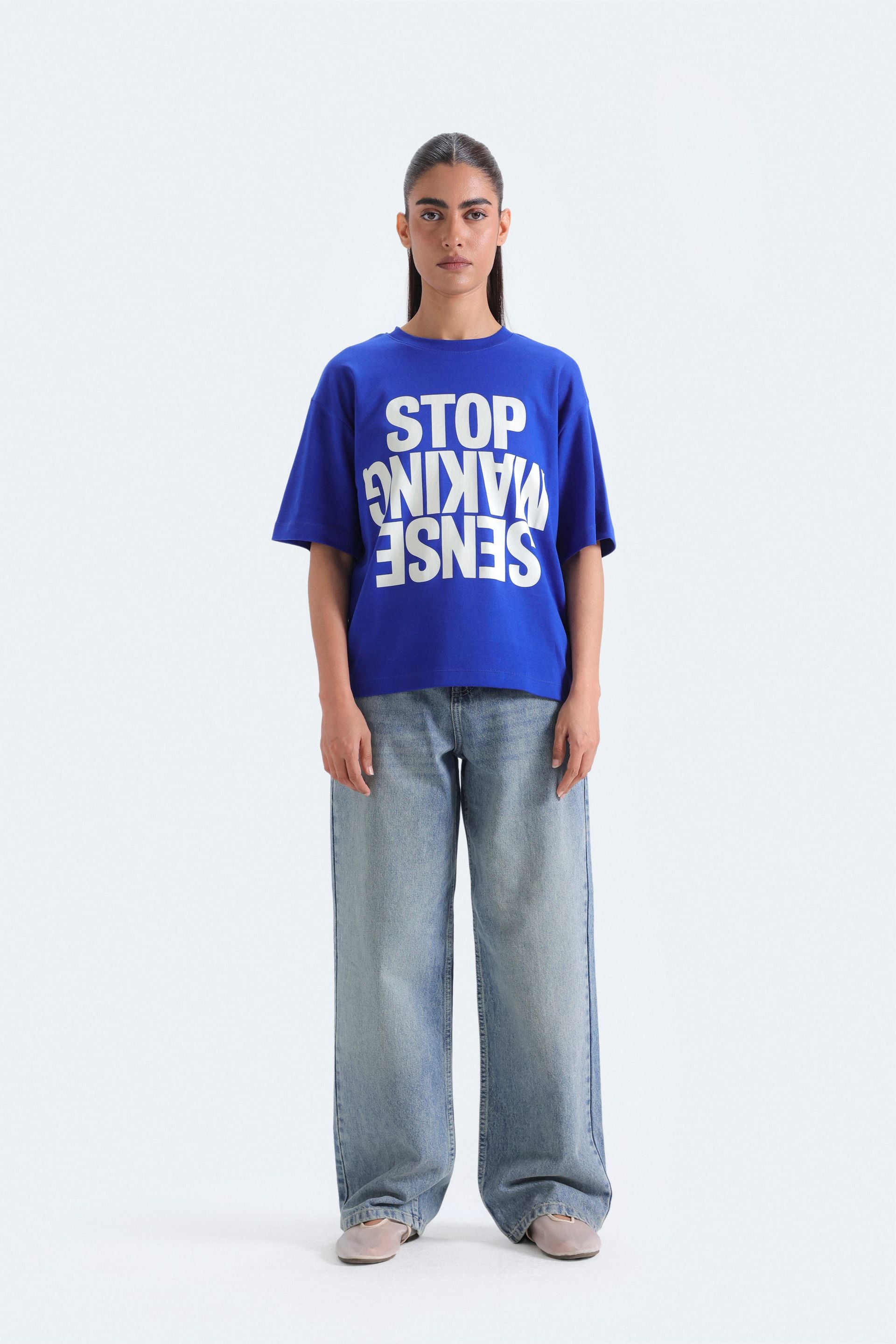 Slogan Print T-Shirt