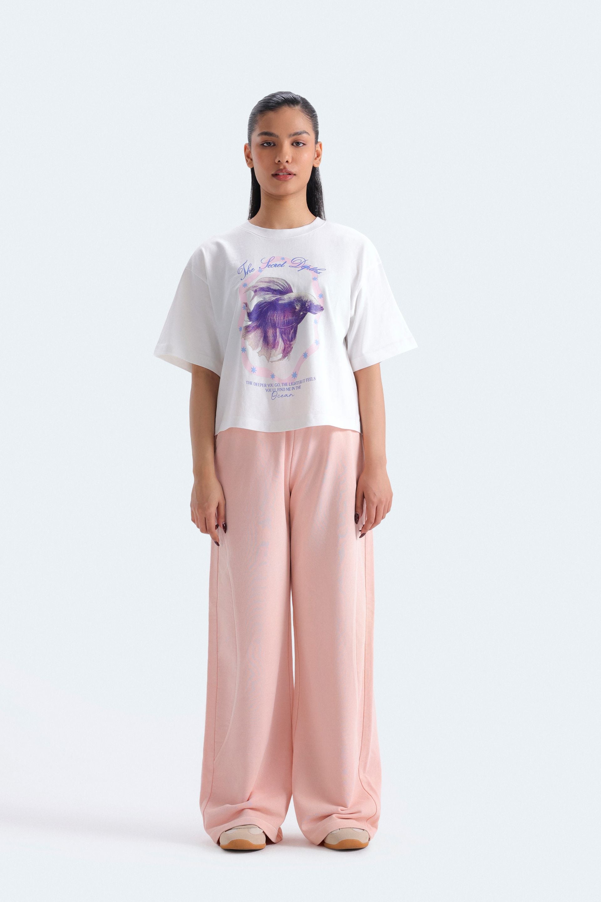 Cropped Graphic T-Shirt