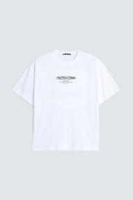 Slogan Print T-Shirt - White / S / HS-26