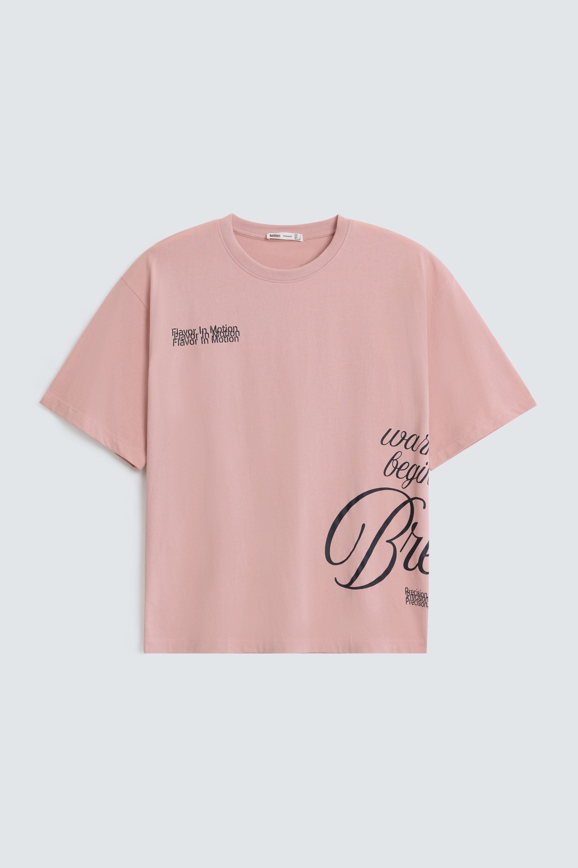 Slogan Print T-Shirt – Outfitters