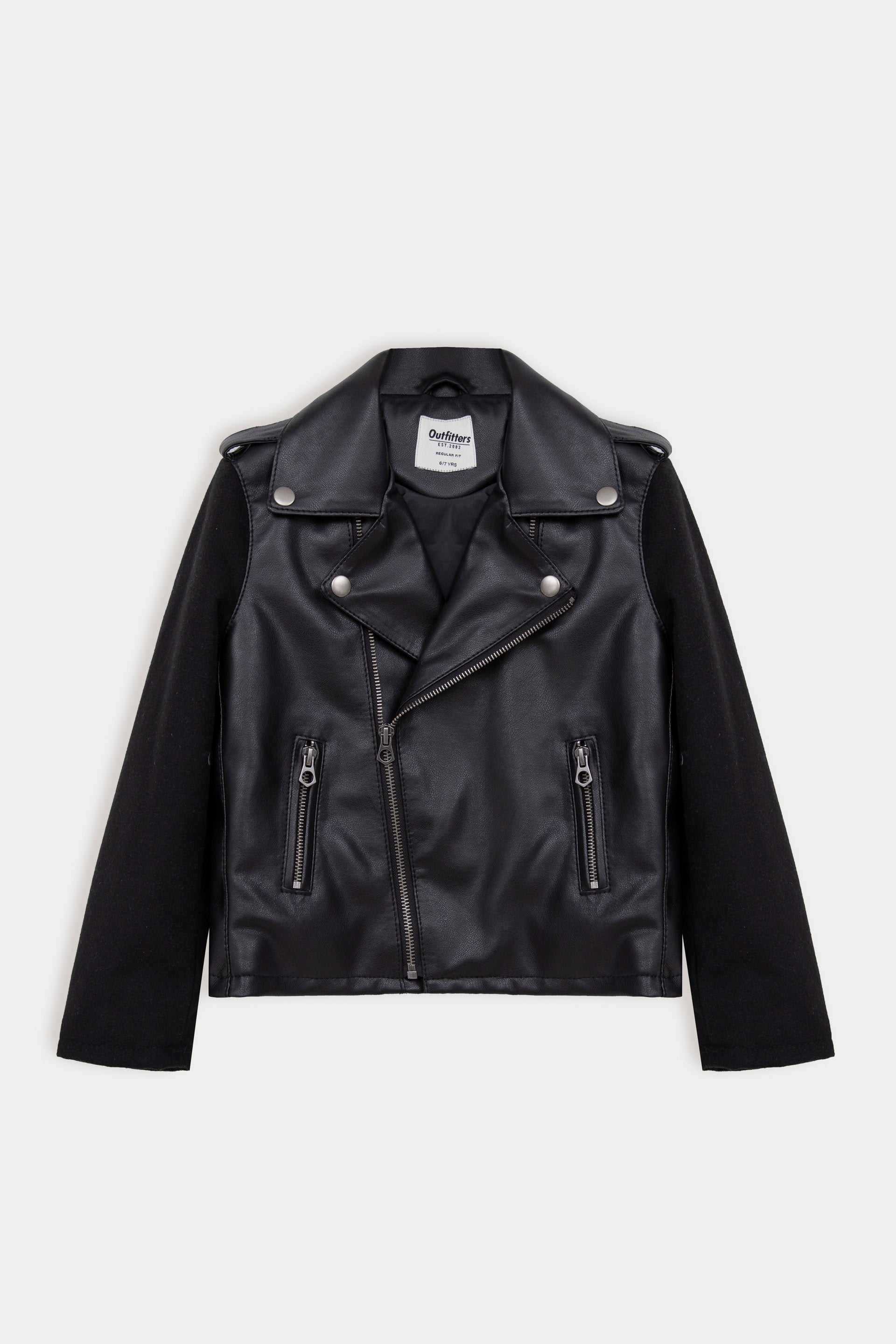 Faux Leather Biker Jacket – Outfitters