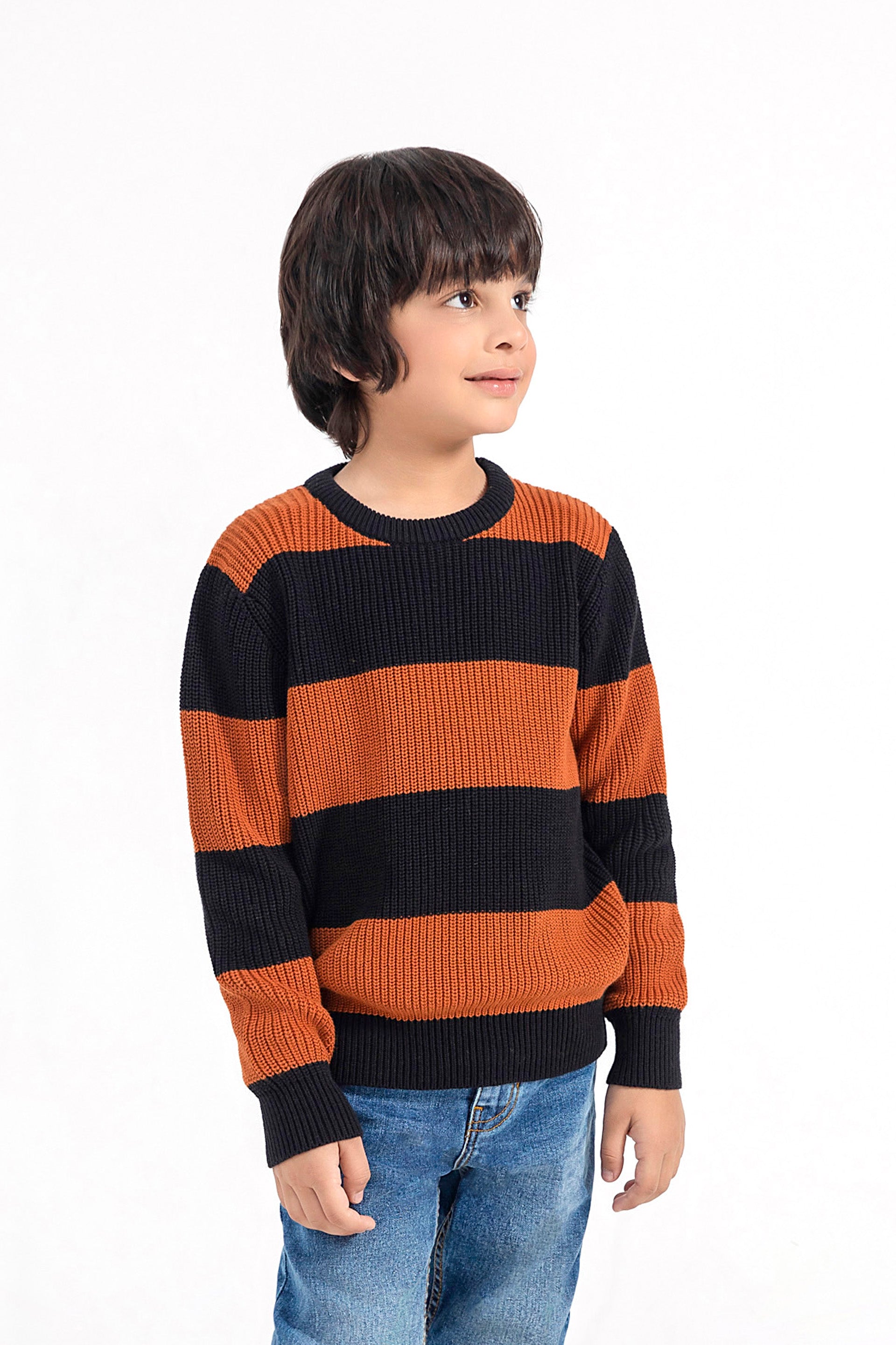 Broad Striped Sweater