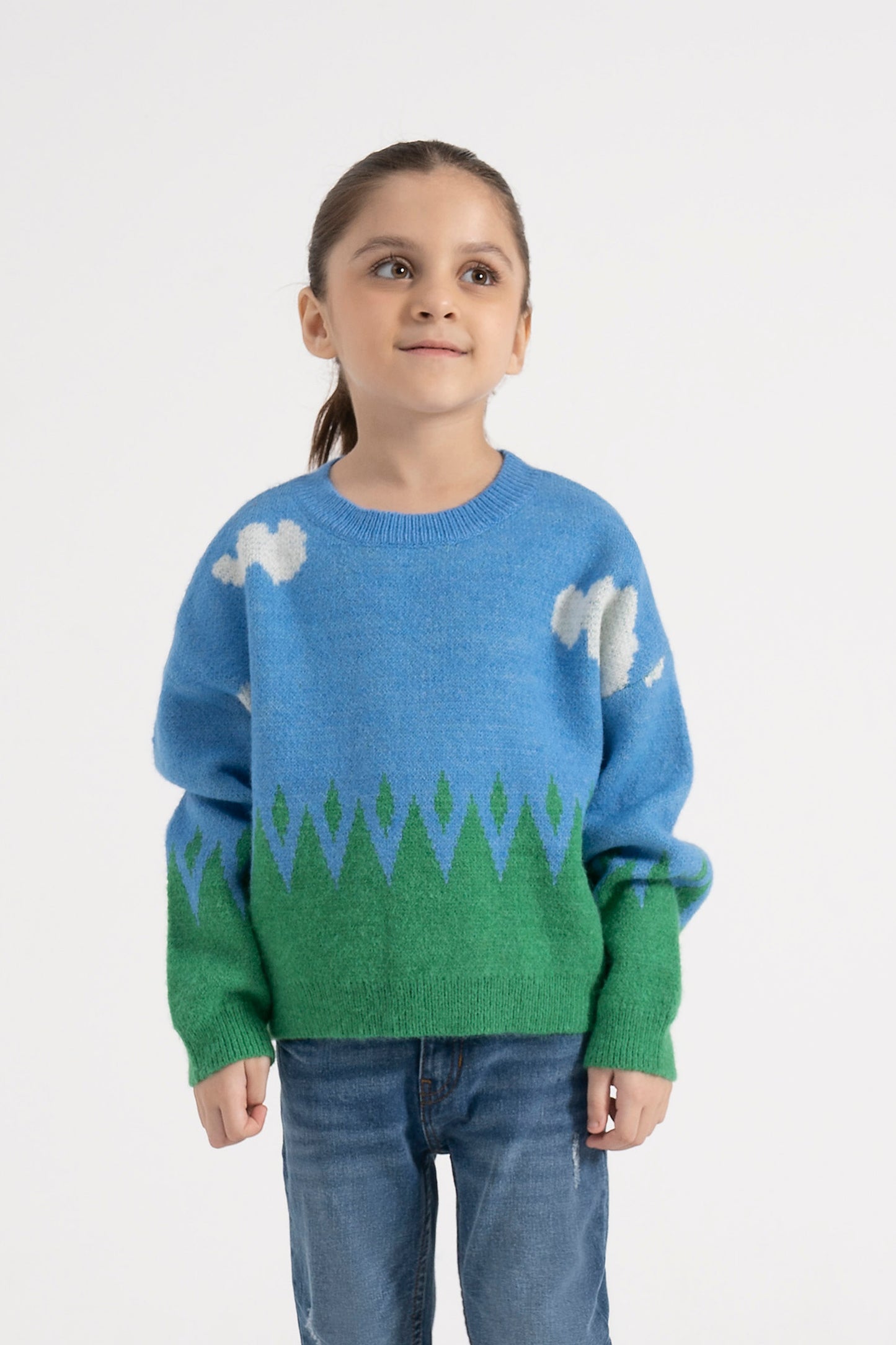 Clouds Knit Pull Over Sweater