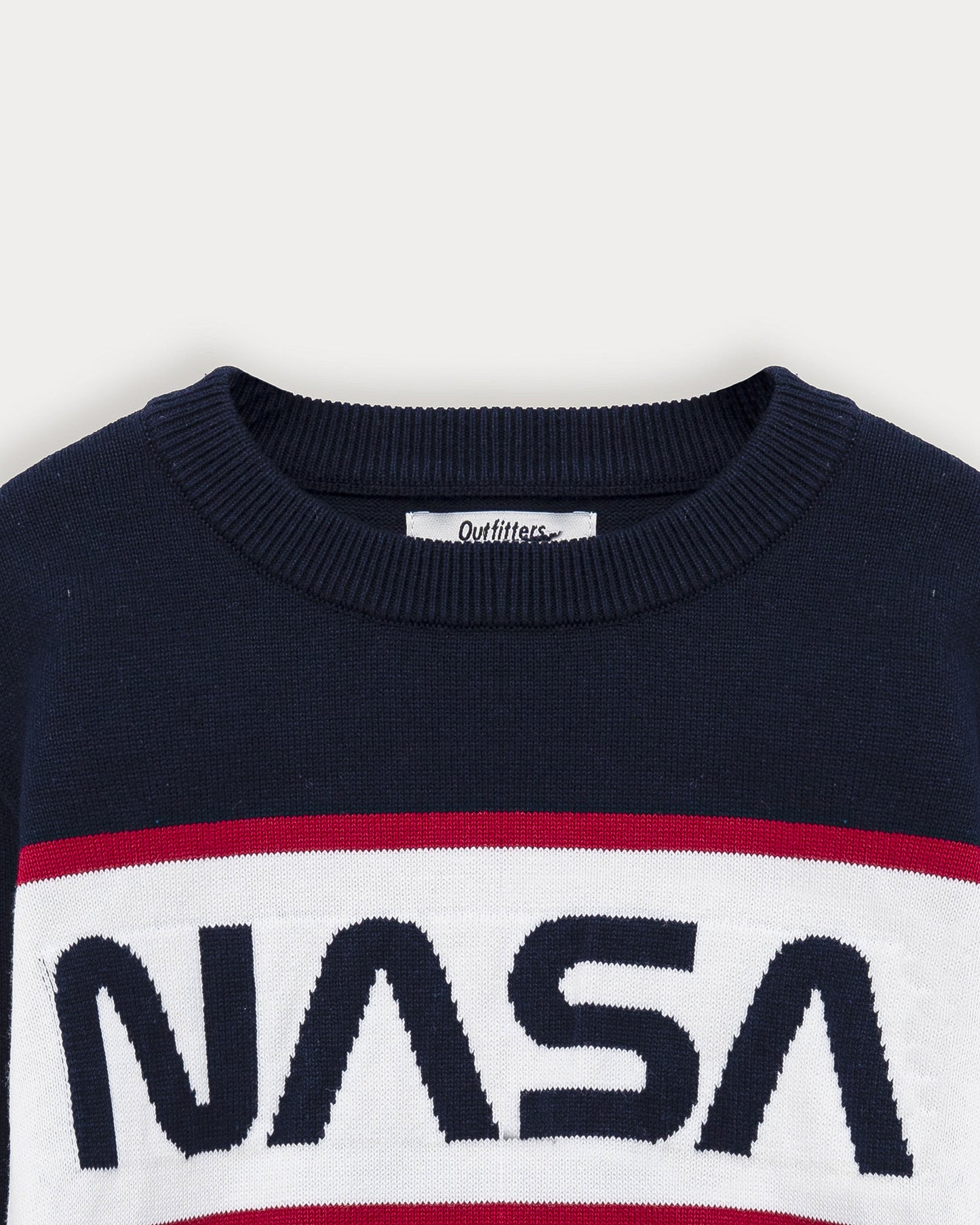NASA Contrasted Pull Over Sweater