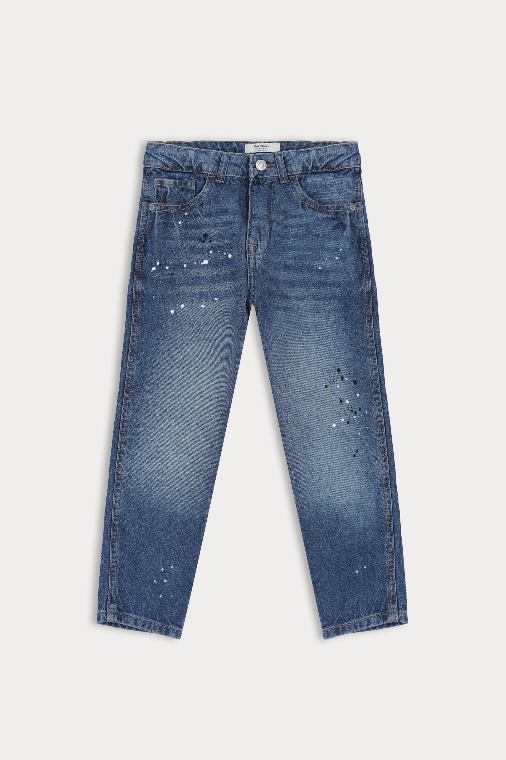 Denim Jeans with Paint Splatter – Outfitters