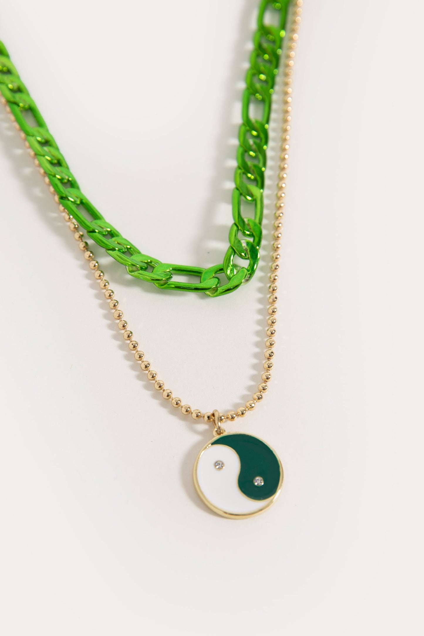 Ying Yang Tier Chain Necklace