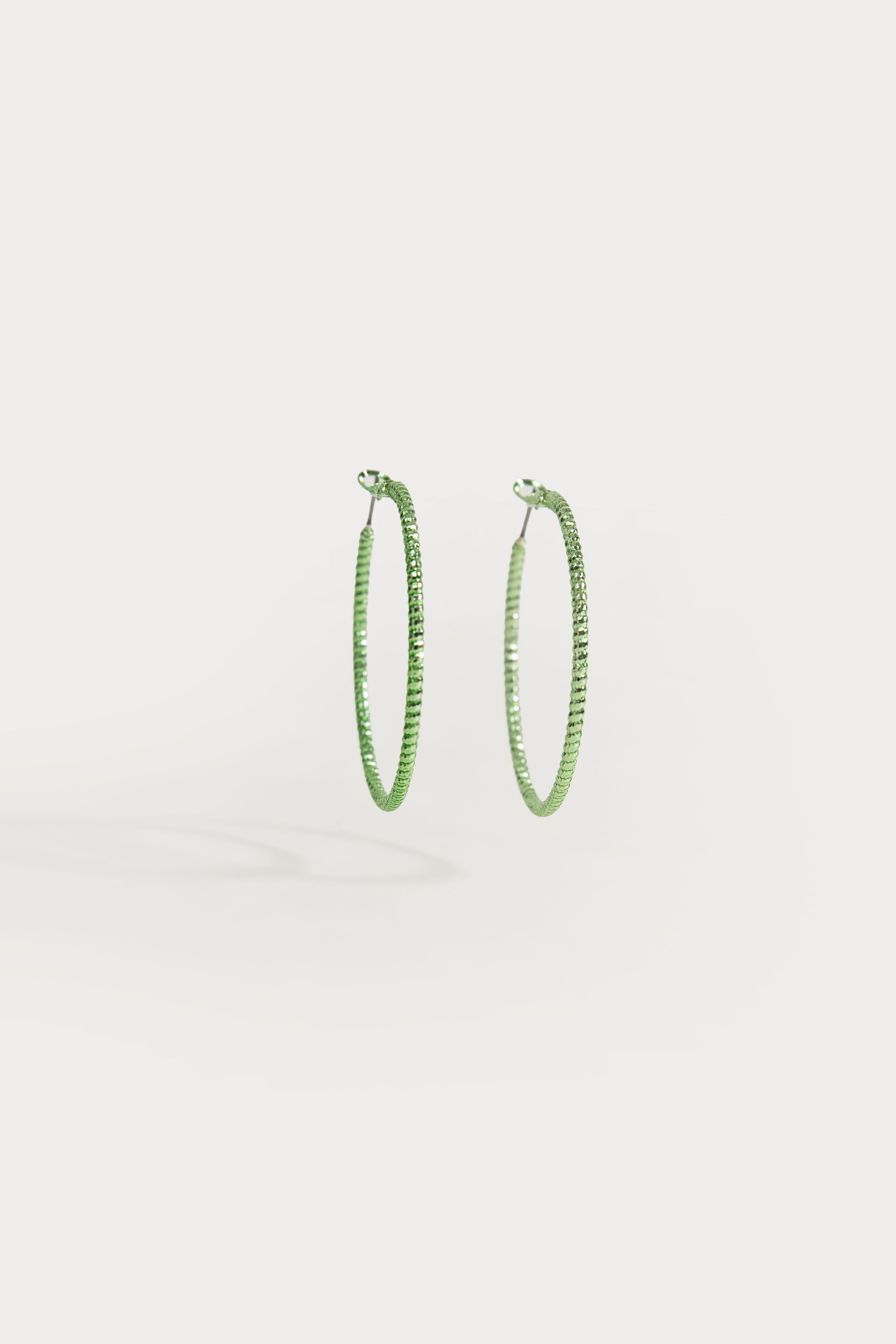 Set of Diamante Hoop Earrings