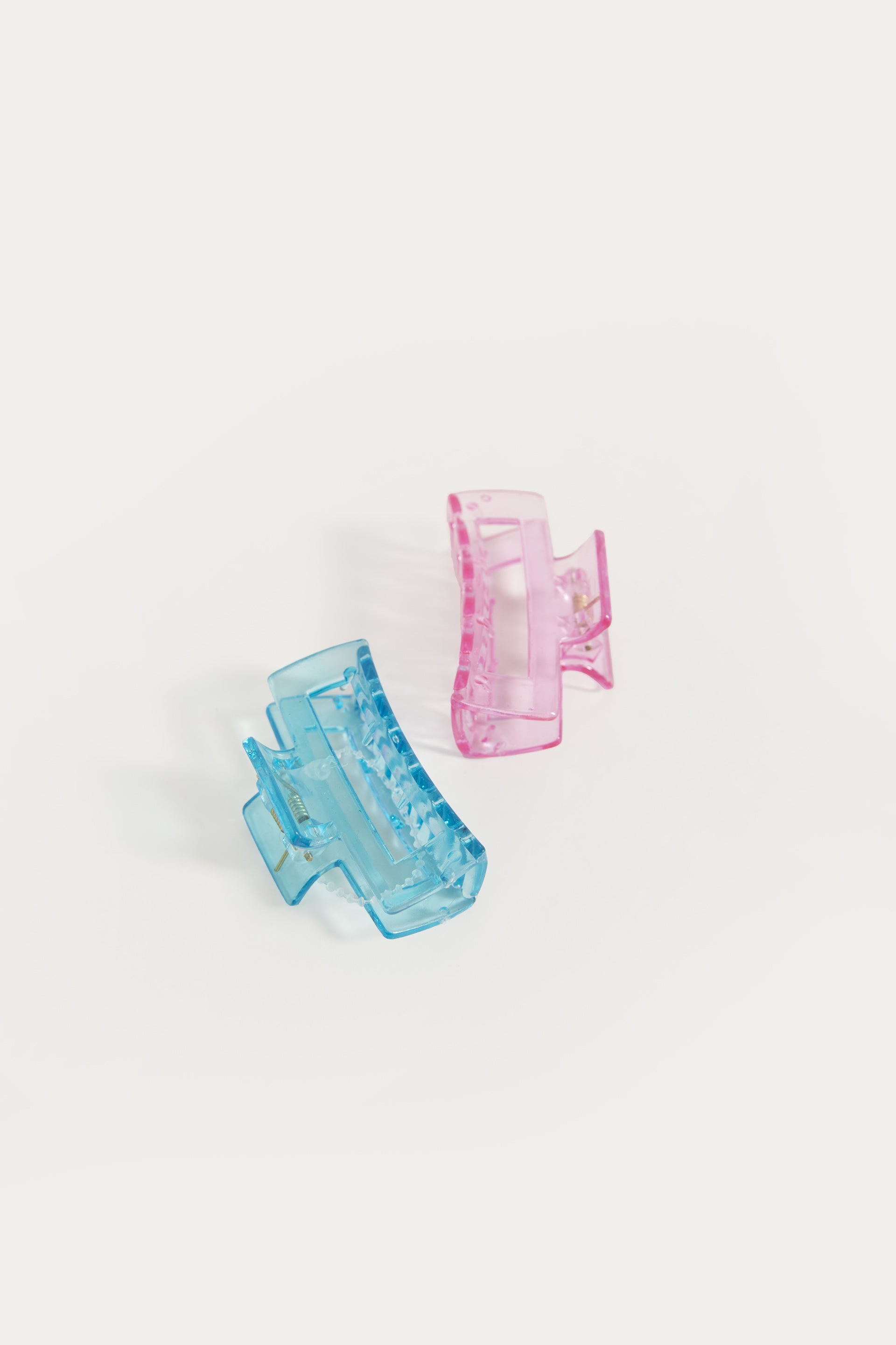 Pair of Mini Transparent Claw Clips